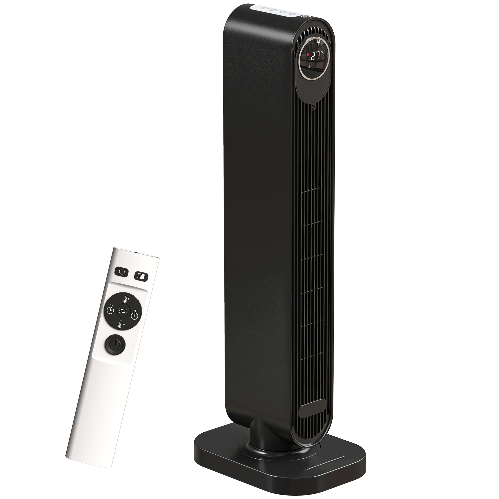 FAVRE Electric Heater ABS Ceramic Timer Oscillating - Black