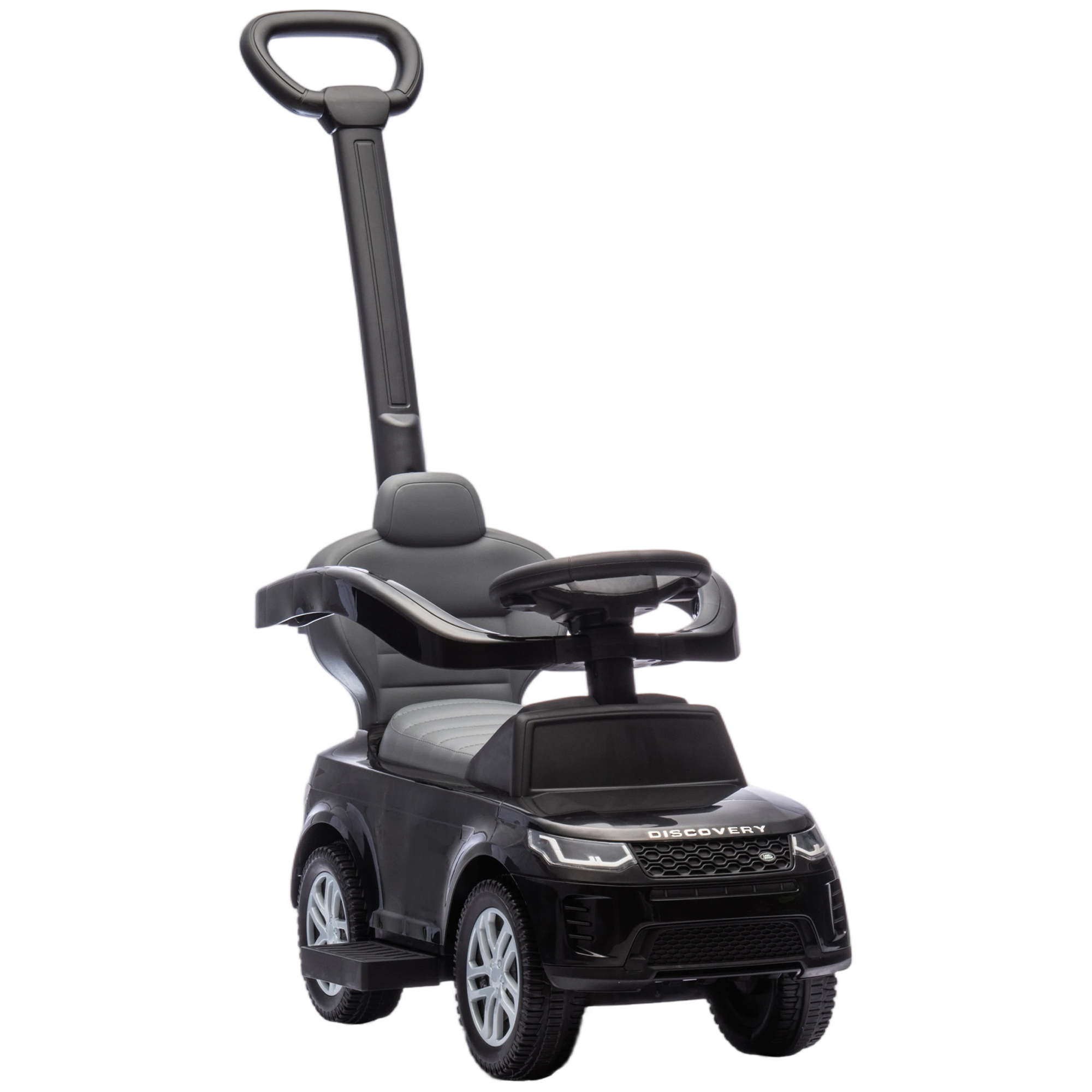 VARNIX Baby Push Car Land Rover Discovery with Push Handle - Black