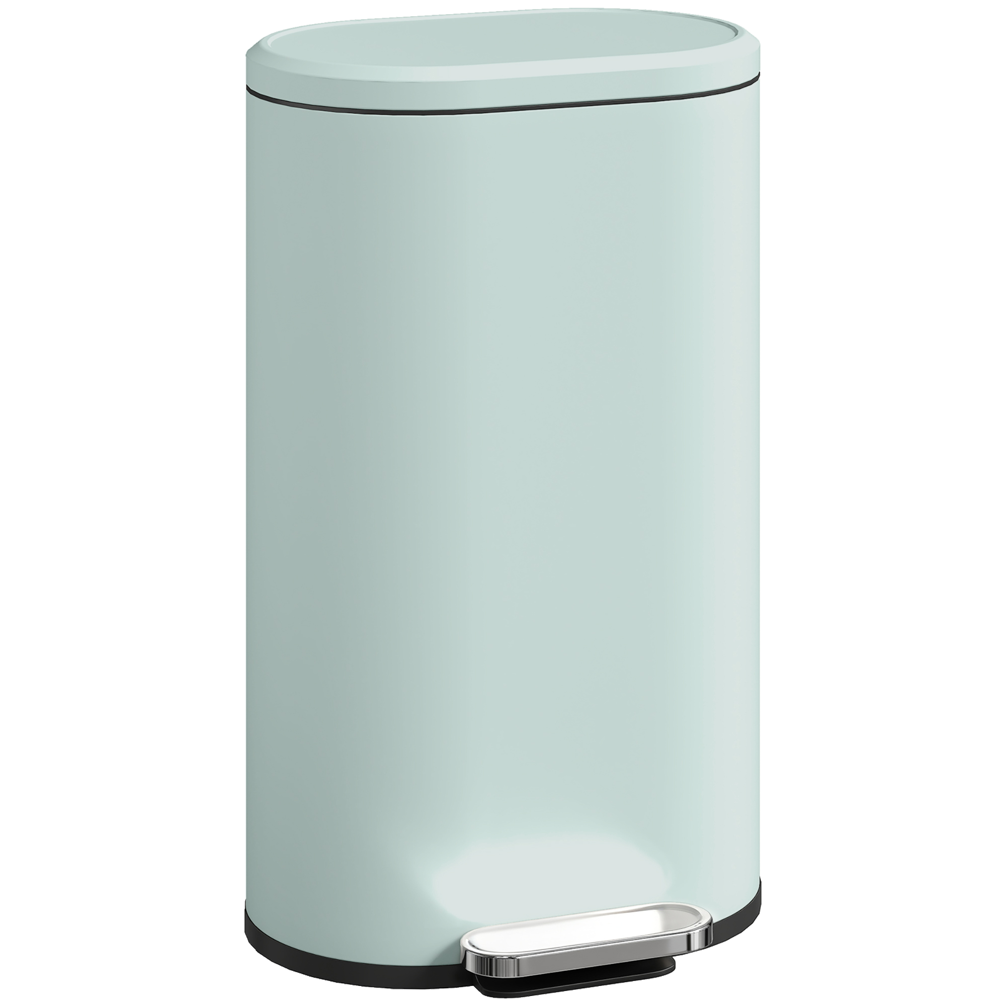 SAVRIA 30L Modern Curved Rubbish Bin - Green