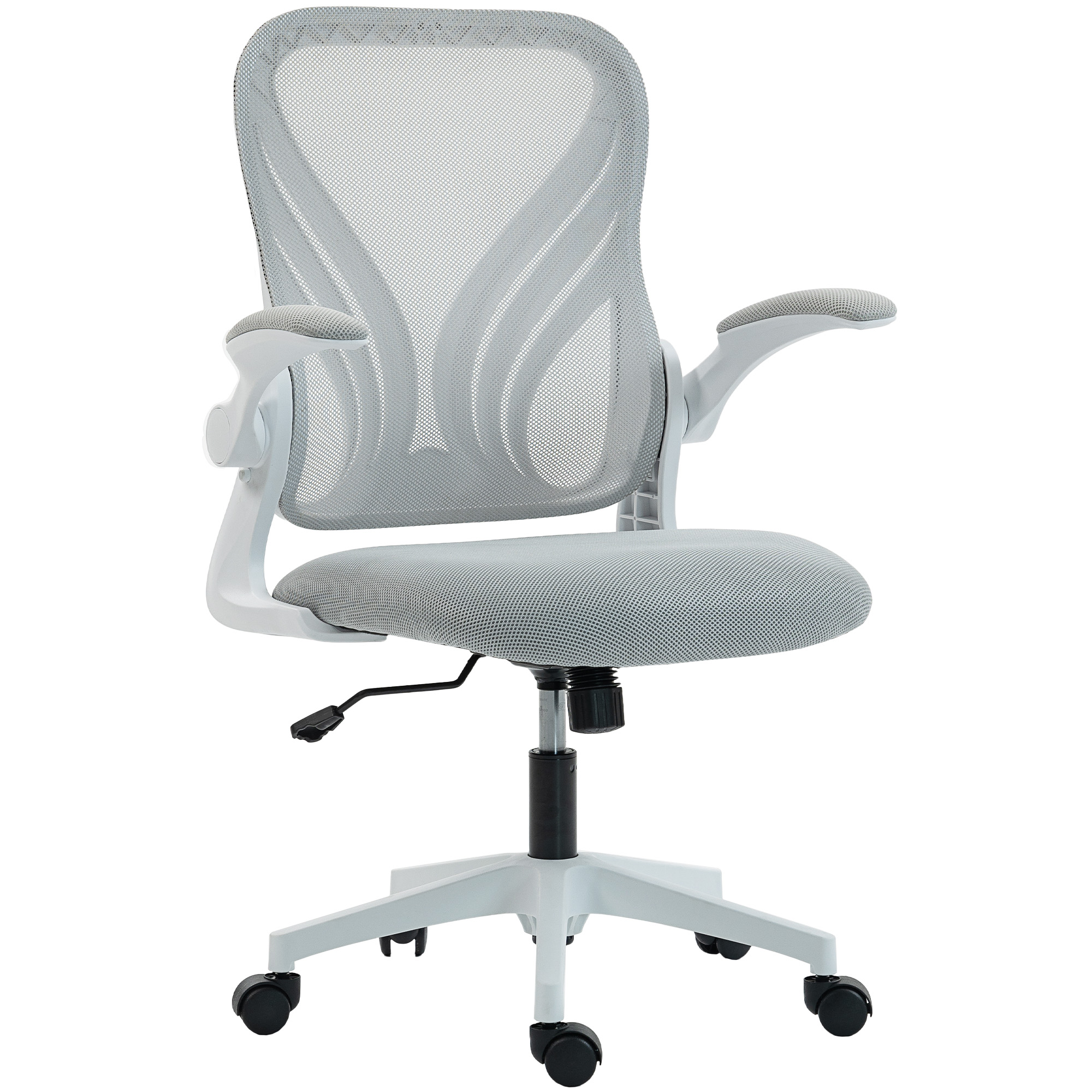 YARDHAM Mesh Office Chair with Foldable Backrest - Light Grey