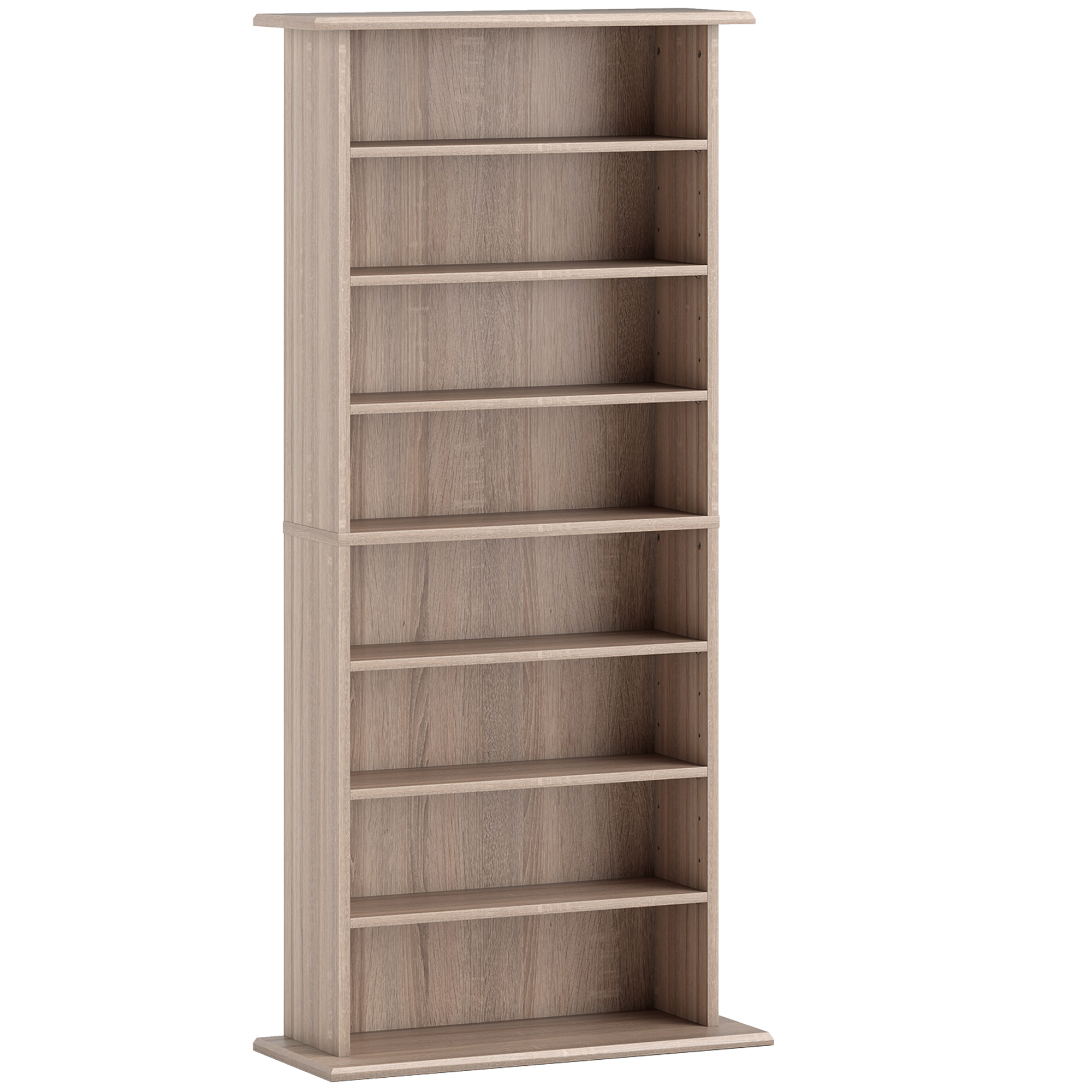 QUELLOR CD Storage Unit, 360 Capacity Media Shelf - Natural