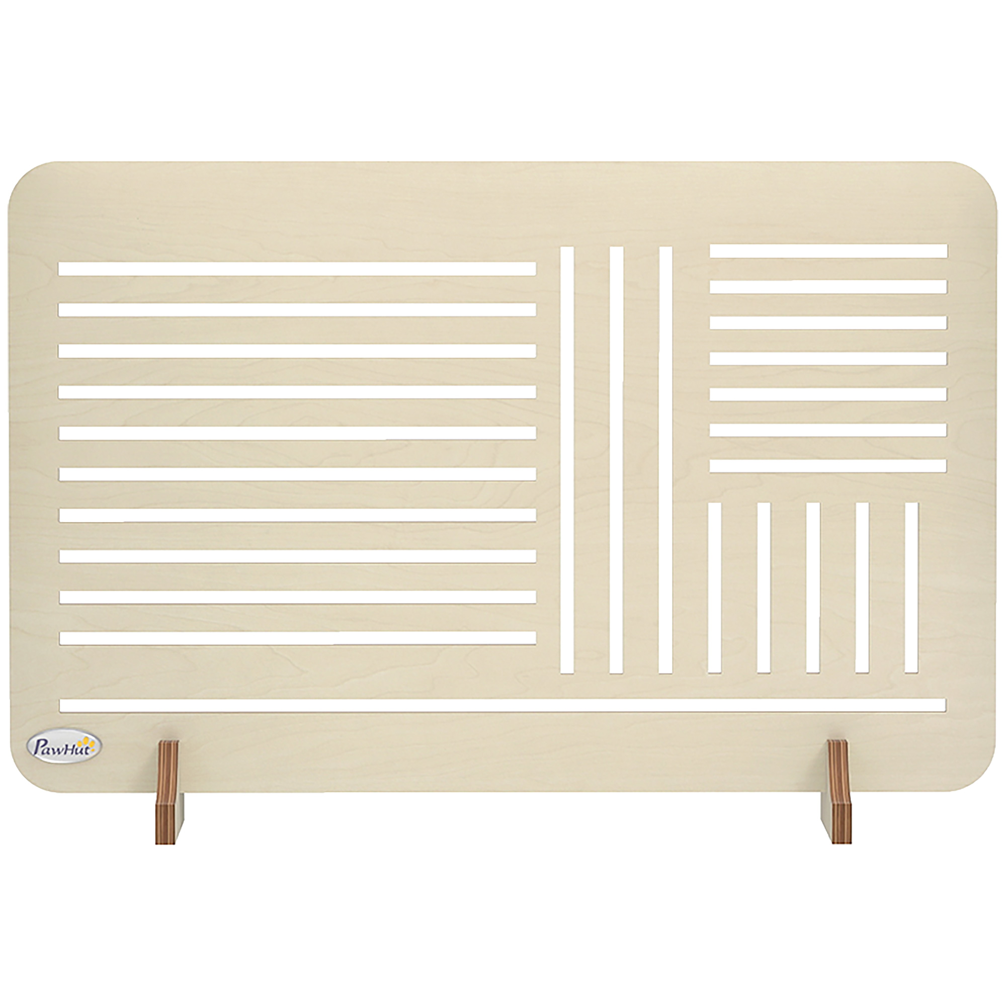 TORLAND Freestanding Pet Gate for Small Dogs - Natural