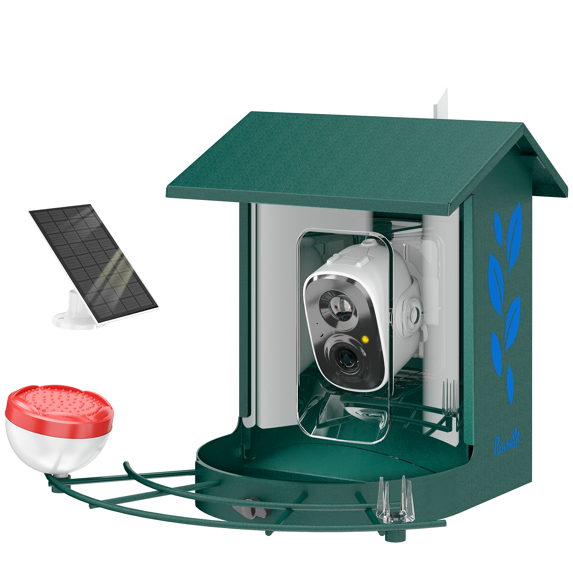 MARAUX ABS Smart Bird Feeder - Green