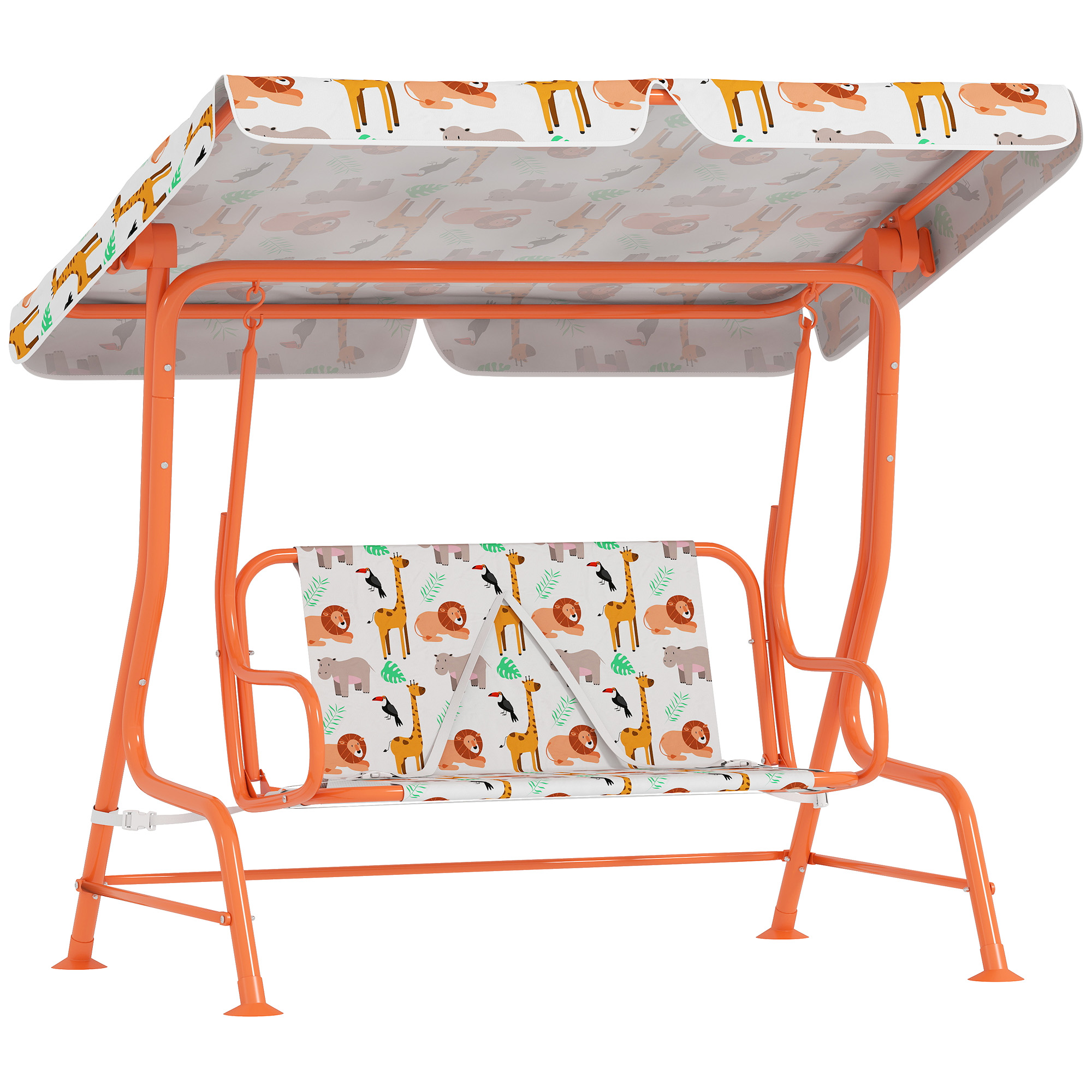 Fabric Kids Porch Swing - Orange