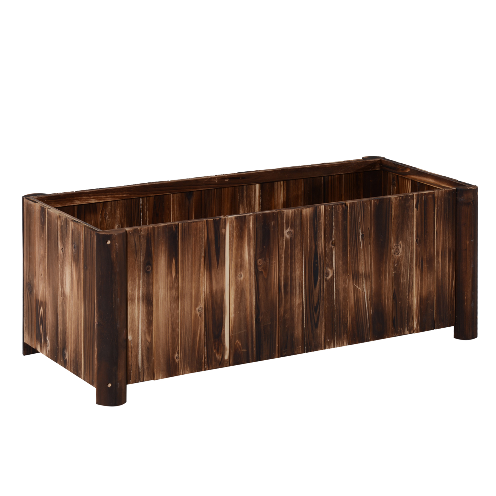 BELENA Wooden Wooden Raised Garden Bed - Dark Wood