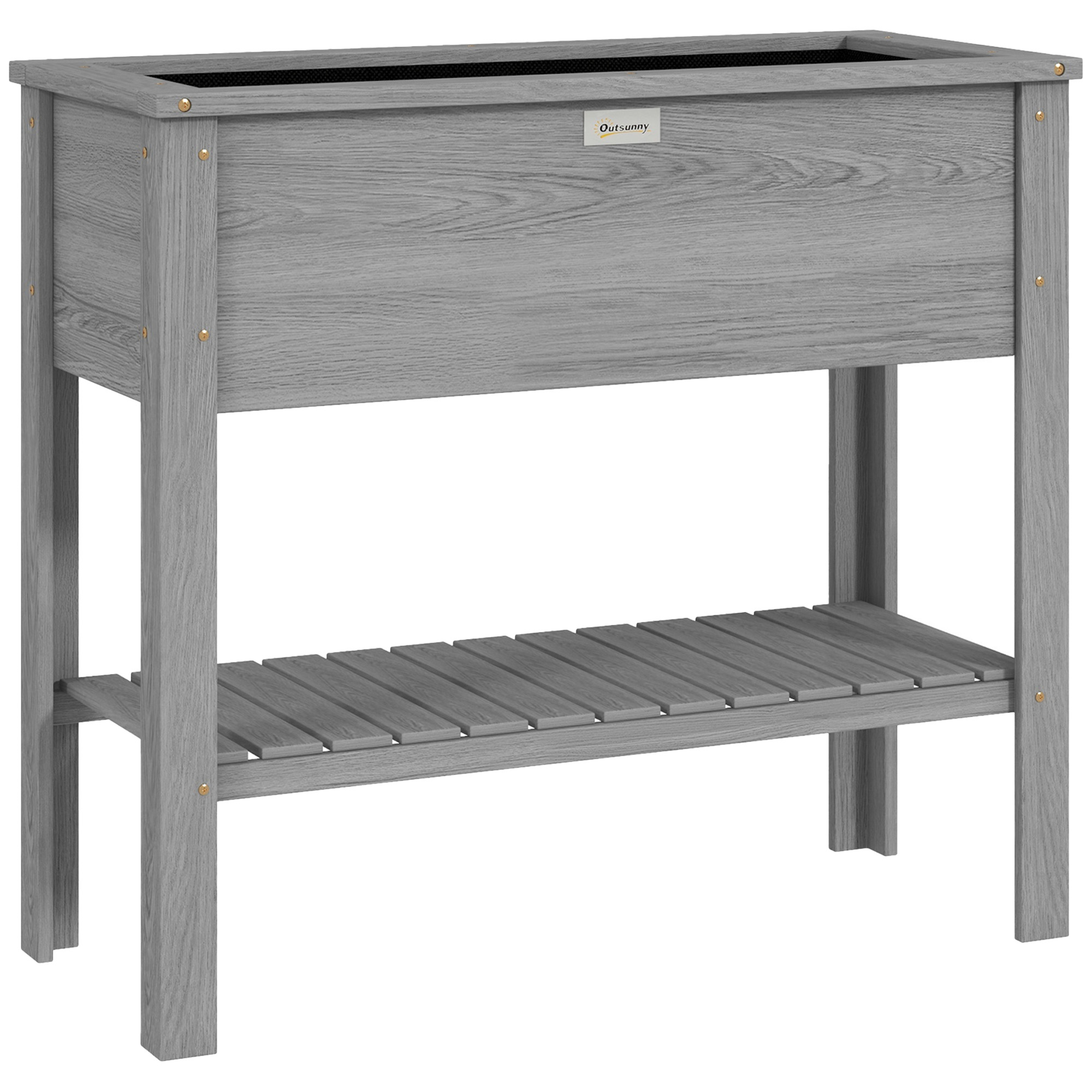 CARORA Wooden Wooden Raised Garden Bed - Grey
