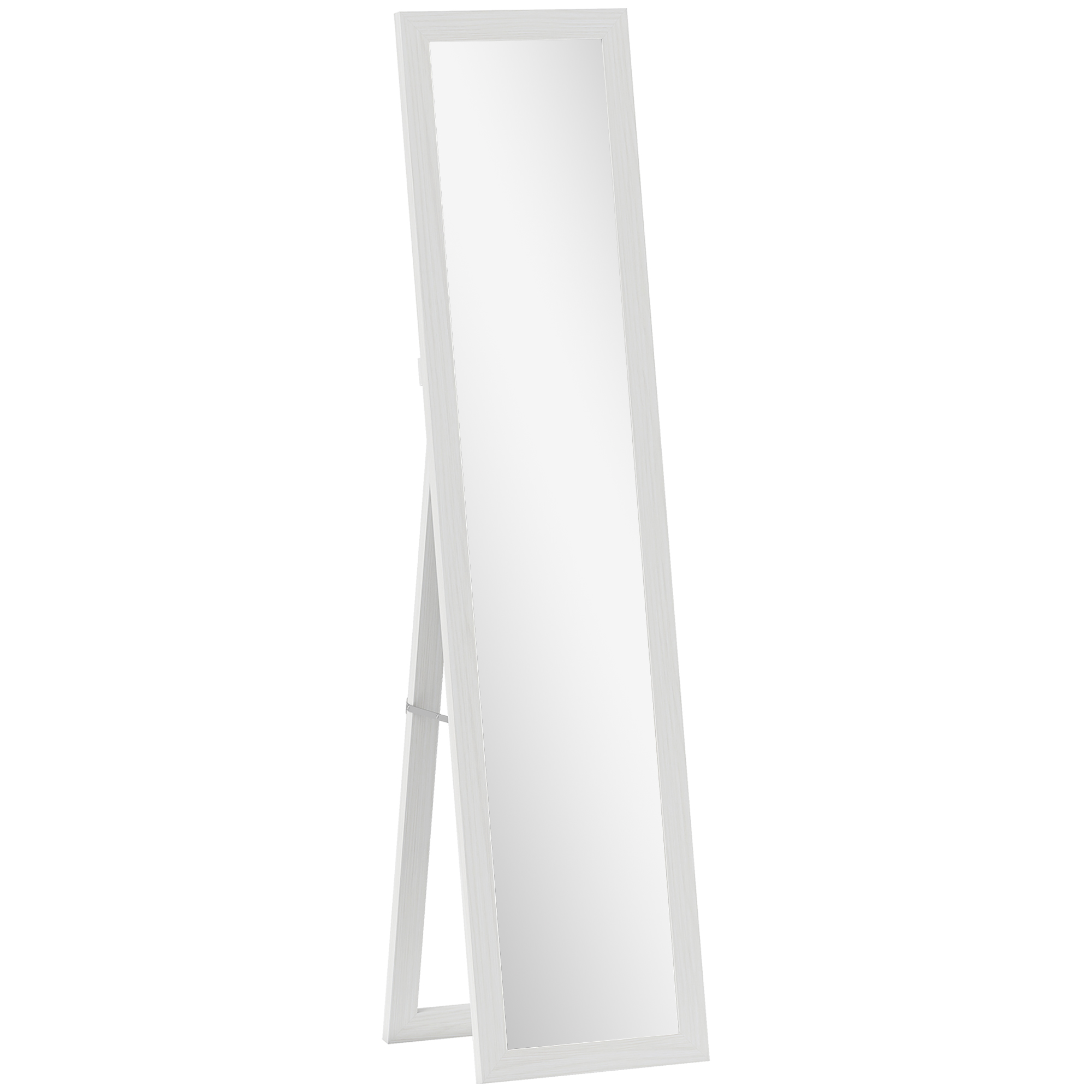 VELENA Glass Full Length Mirror - White