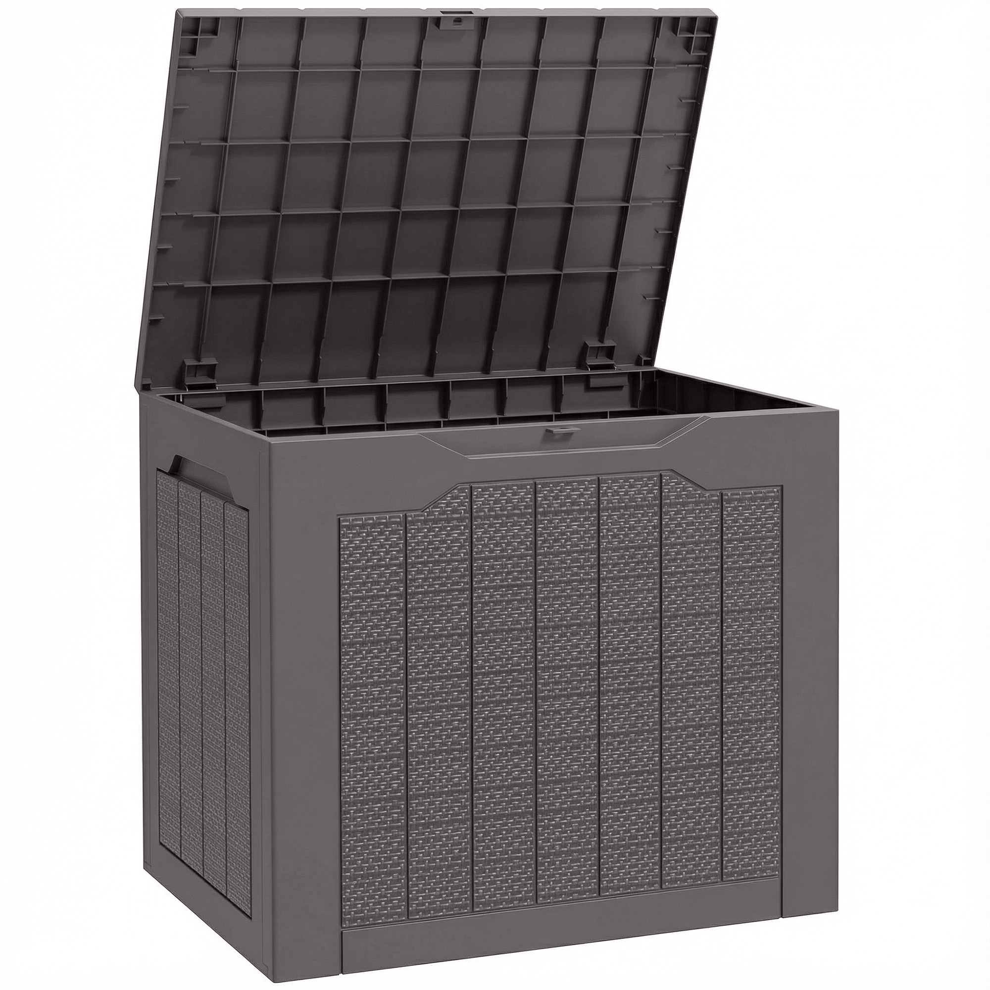 SERIVO Plastic Plastic Garden Storage Box - Brown