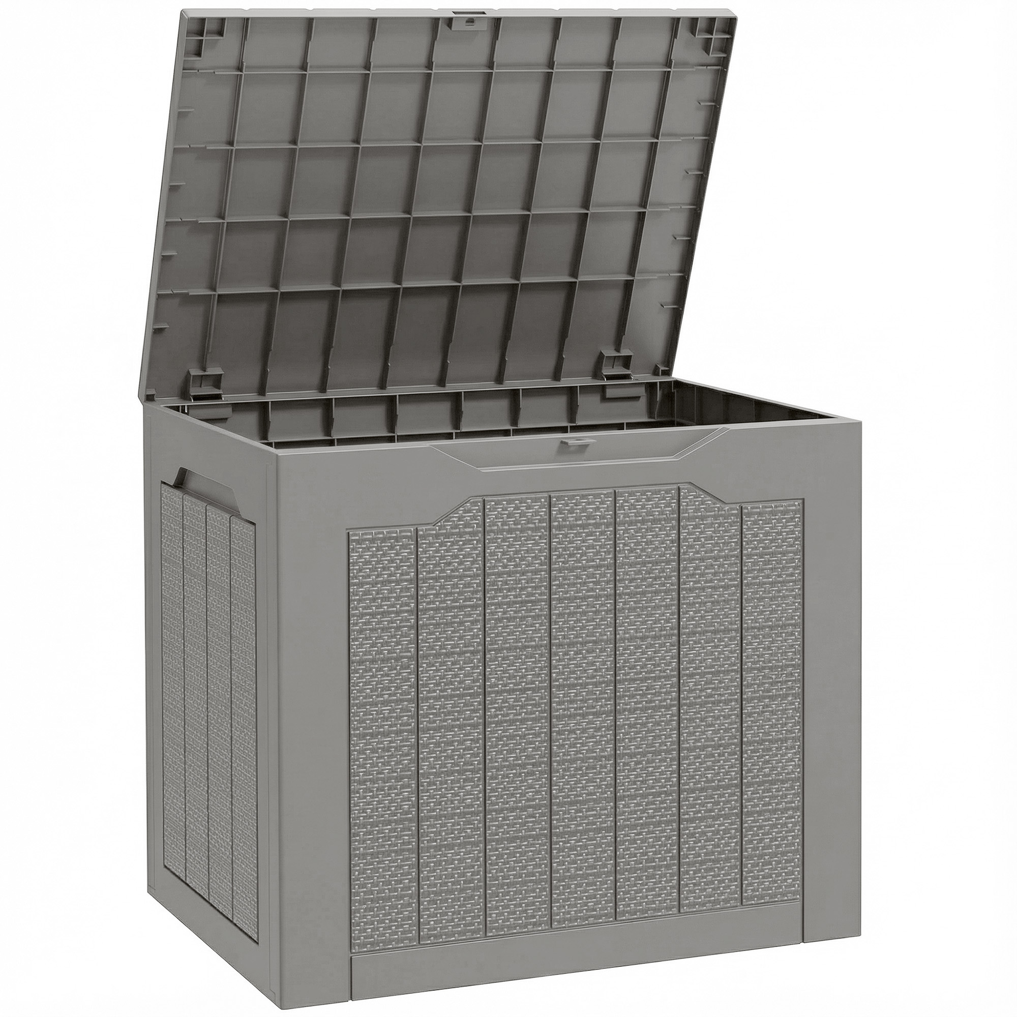 SERIVO Plastic Plastic Garden Storage Box - Khaki