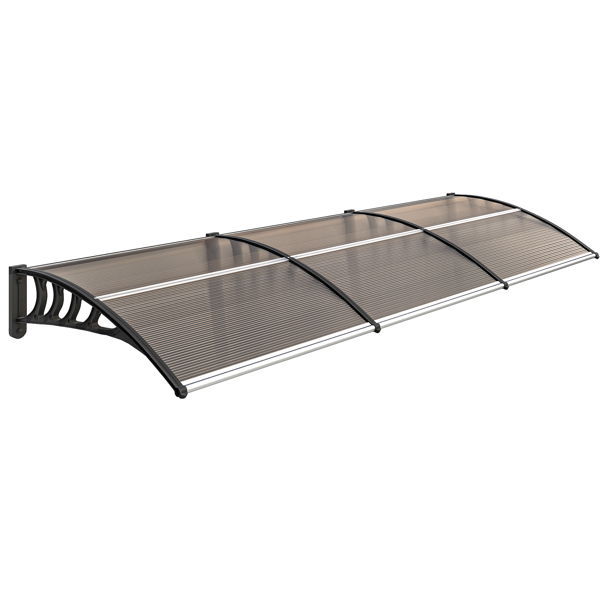 NOIARA Aluminium Door Canopy Awning - Brown