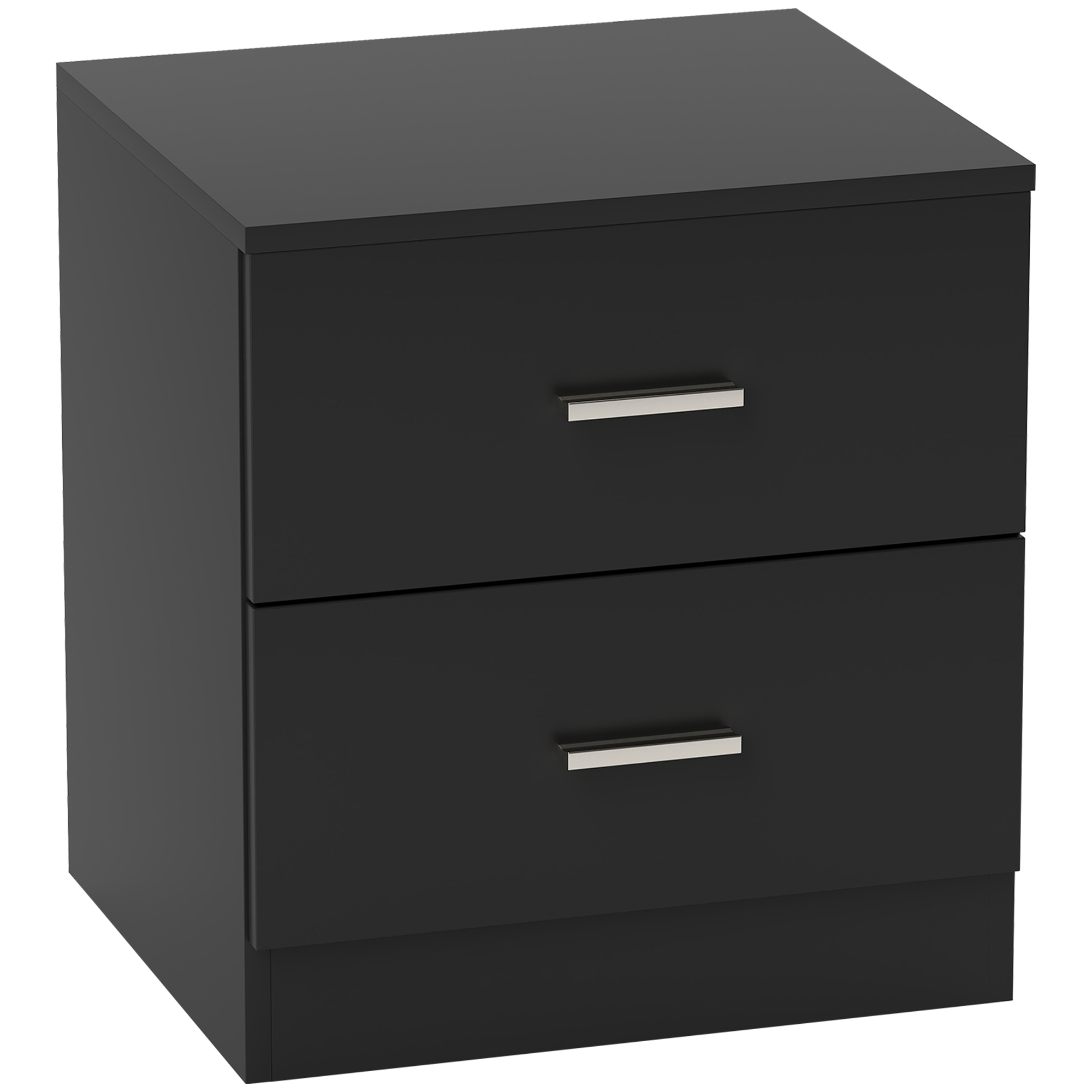 CORZEP Wooden Bedside Table - Black