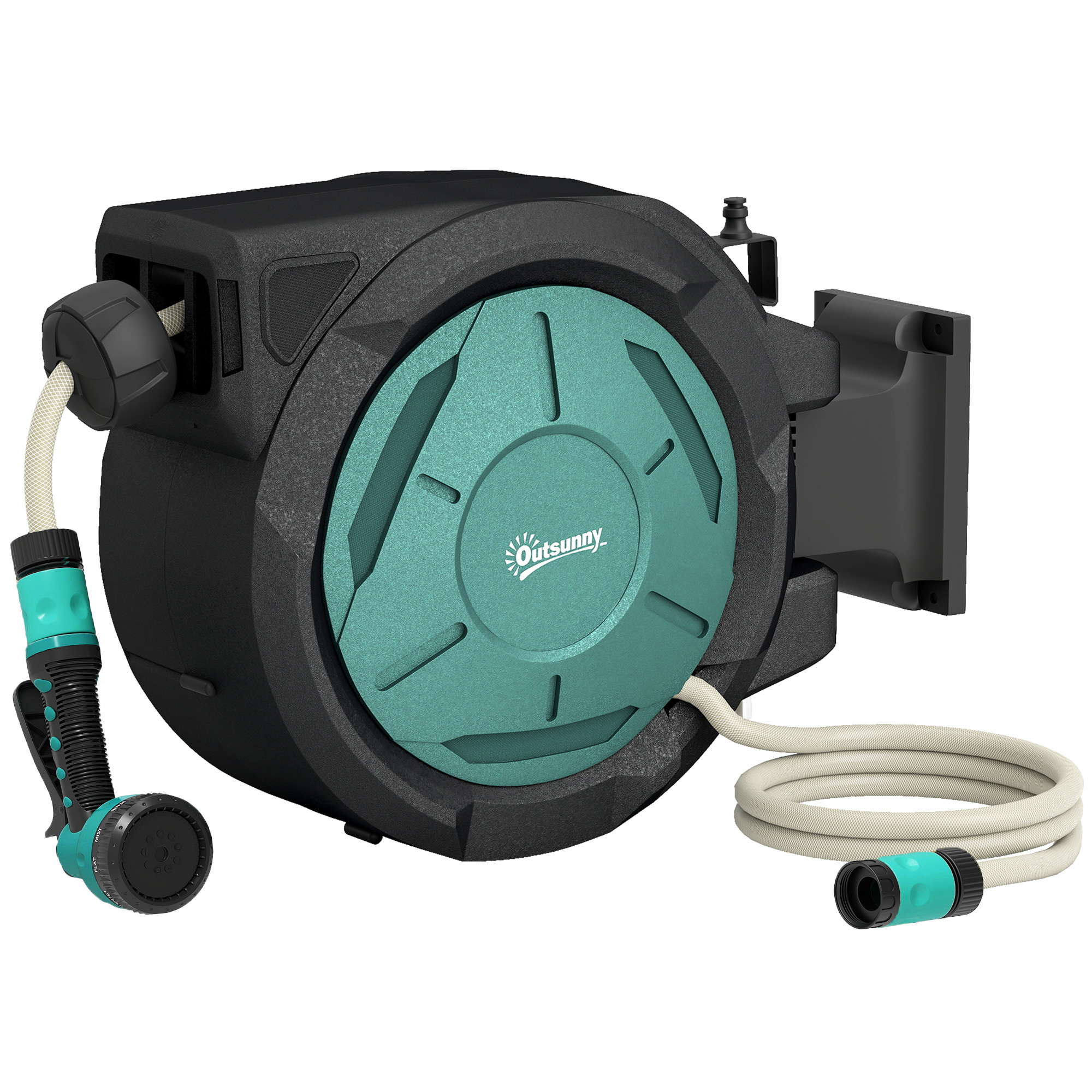 RIVARA PP Retractable Hose Reel - Black
