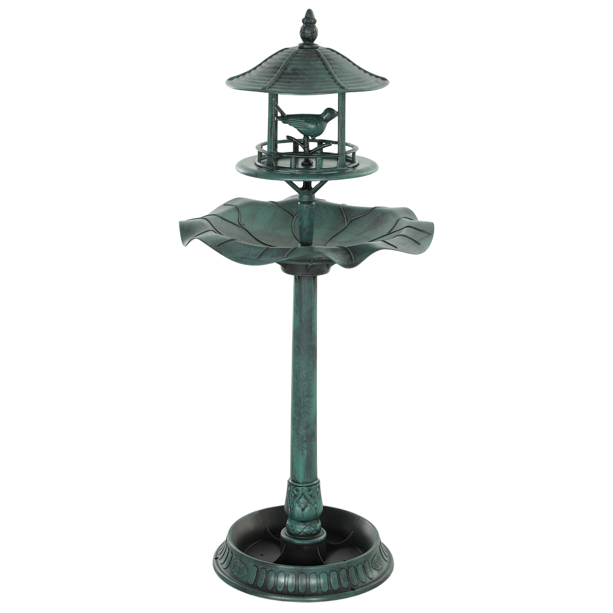 PP Garden Bird Bath - Green