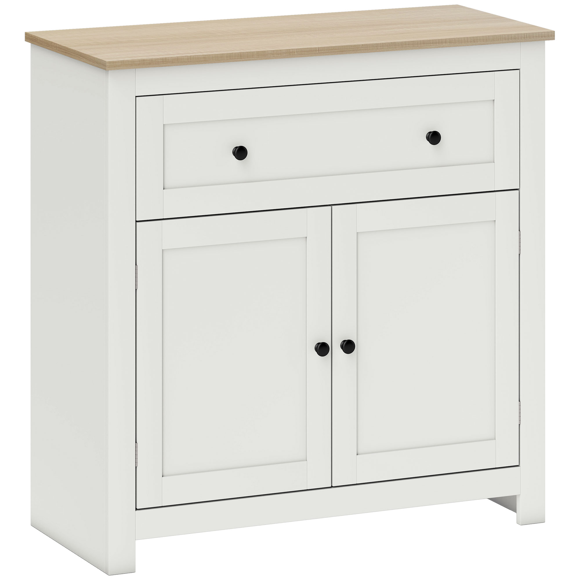 NOVELI Wooden Sideboard Cabinet - Cream