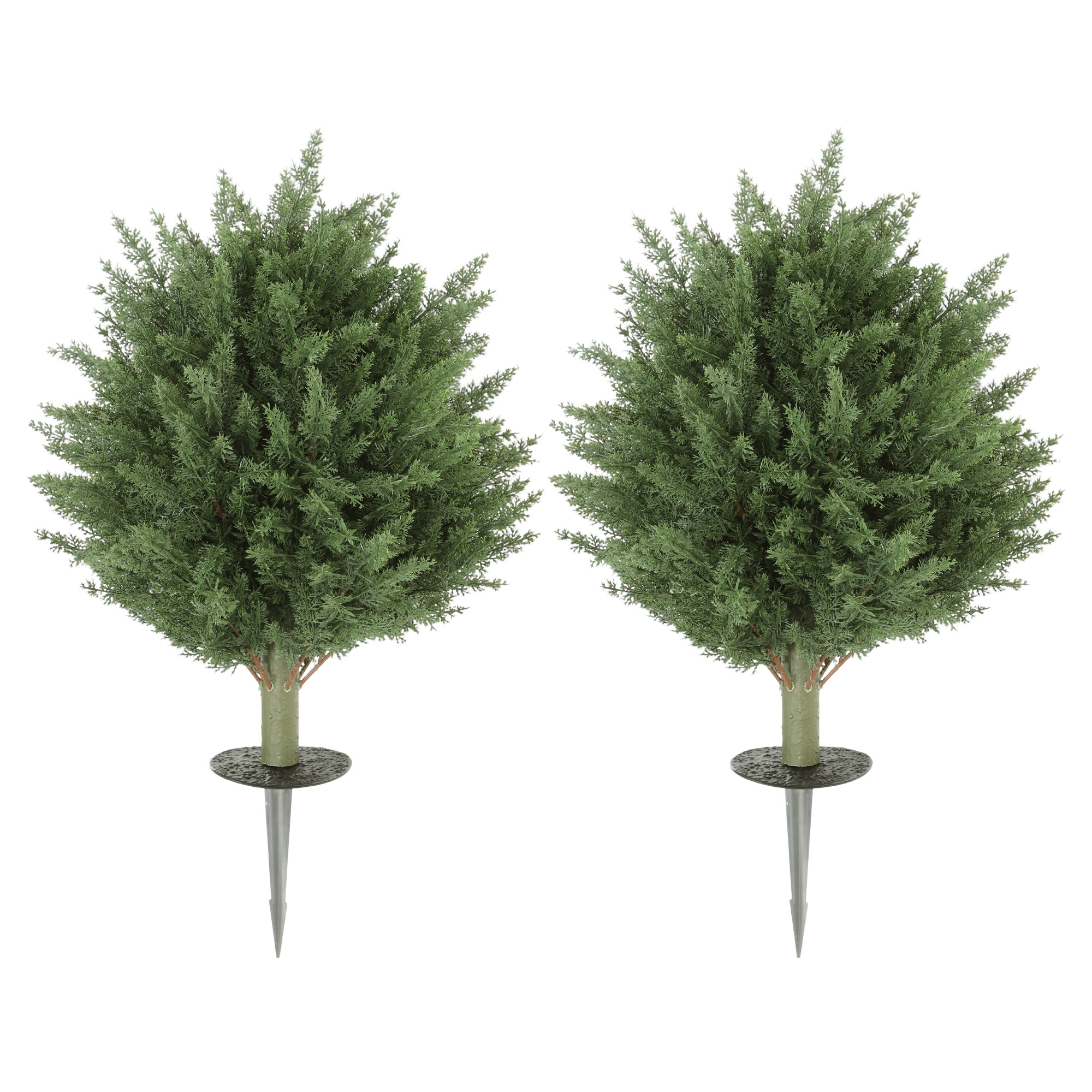 NOVIX PE Artificial Cypress Tree Set - Green