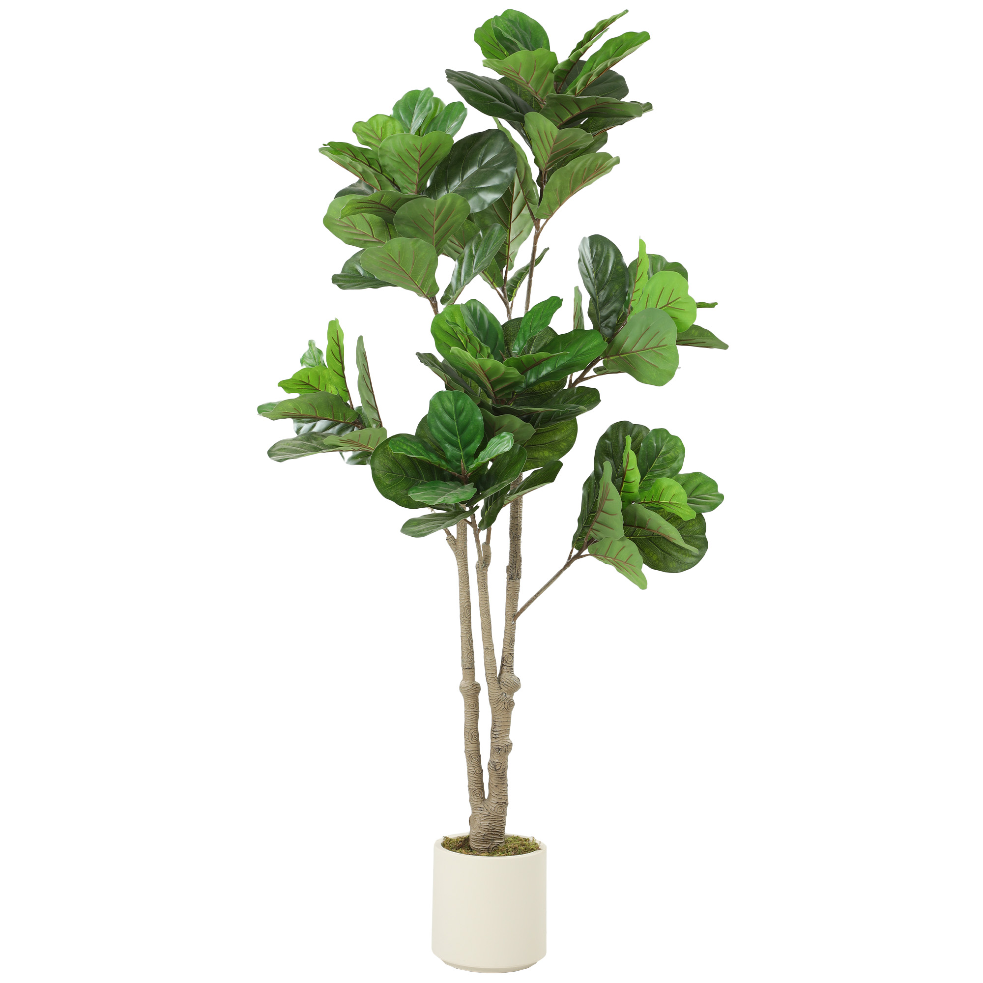 MONORA PEVA Artificial Fiddle Leaf Fig Tree - Green