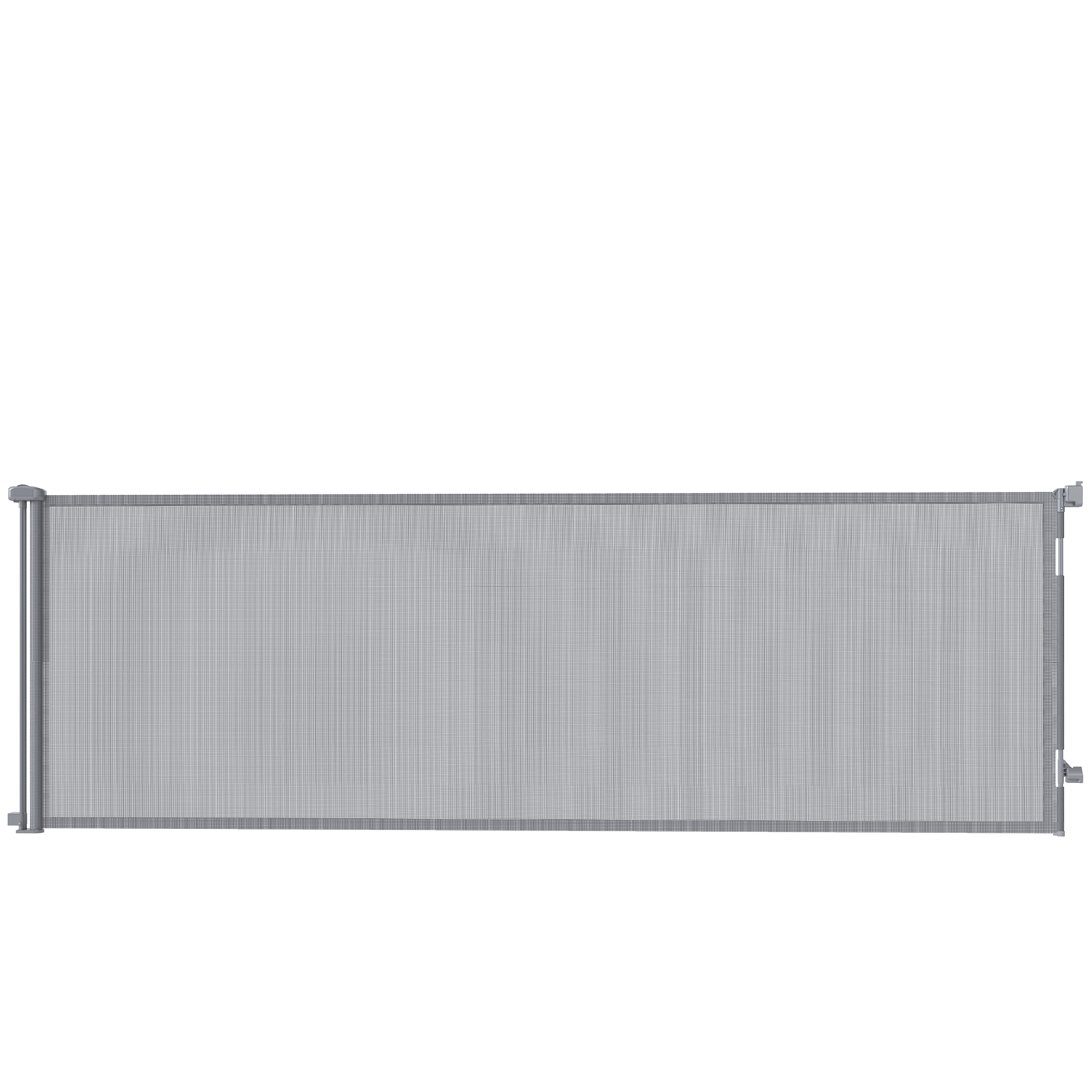 Faicour Grey Aluminium Retractable Dog Gate - 11cm