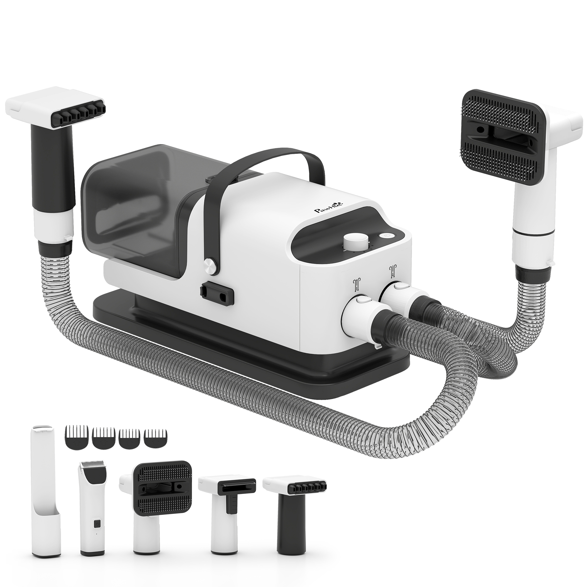 Ashier White Metal Dog Grooming Vacuum & Dryer Unit - 17.5cm