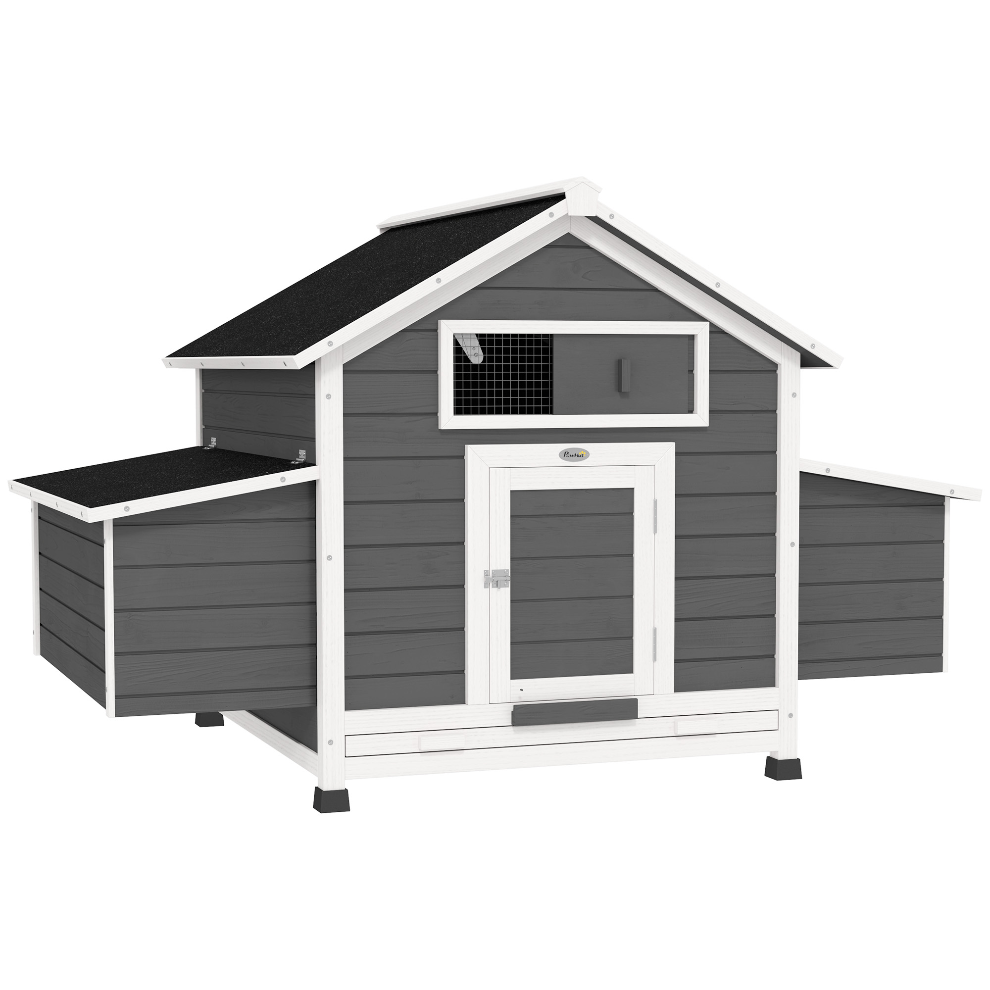 Kenlyne Grey Fir Wood Chicken Coop - 100cm