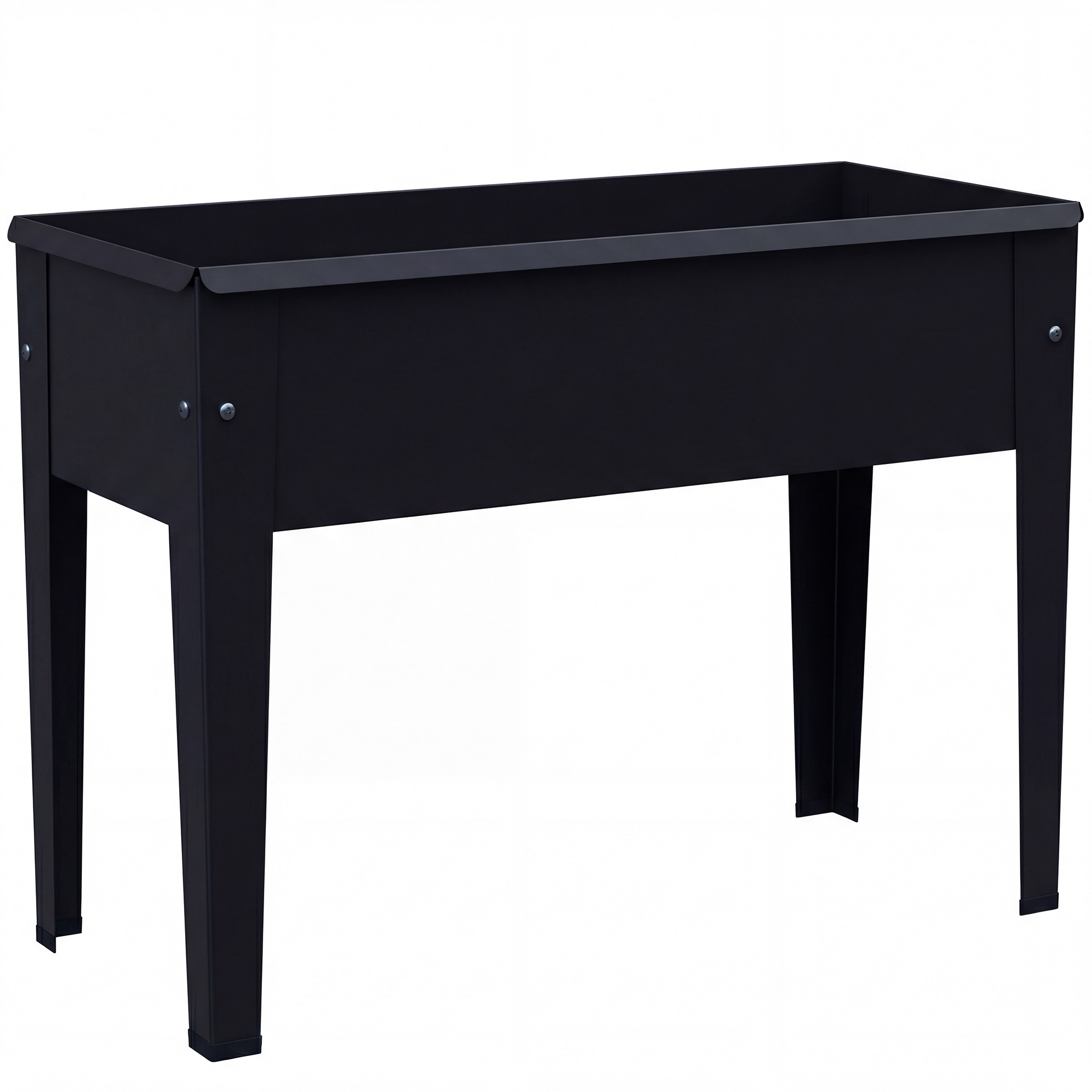 Bricour Black Metal Raised Planter - 27cm