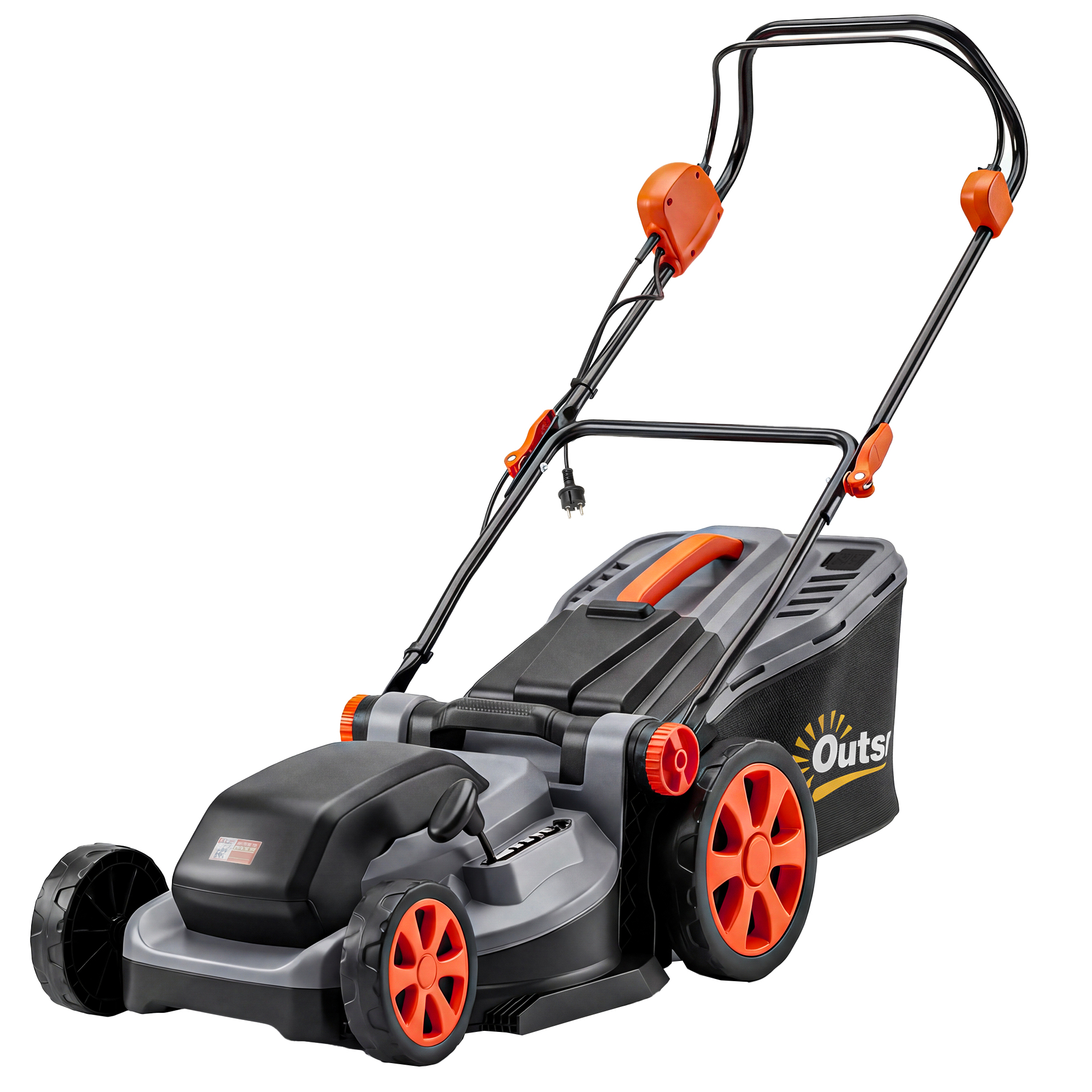 Evoier Light Grey Steel Electric Lawnmower - 45cm