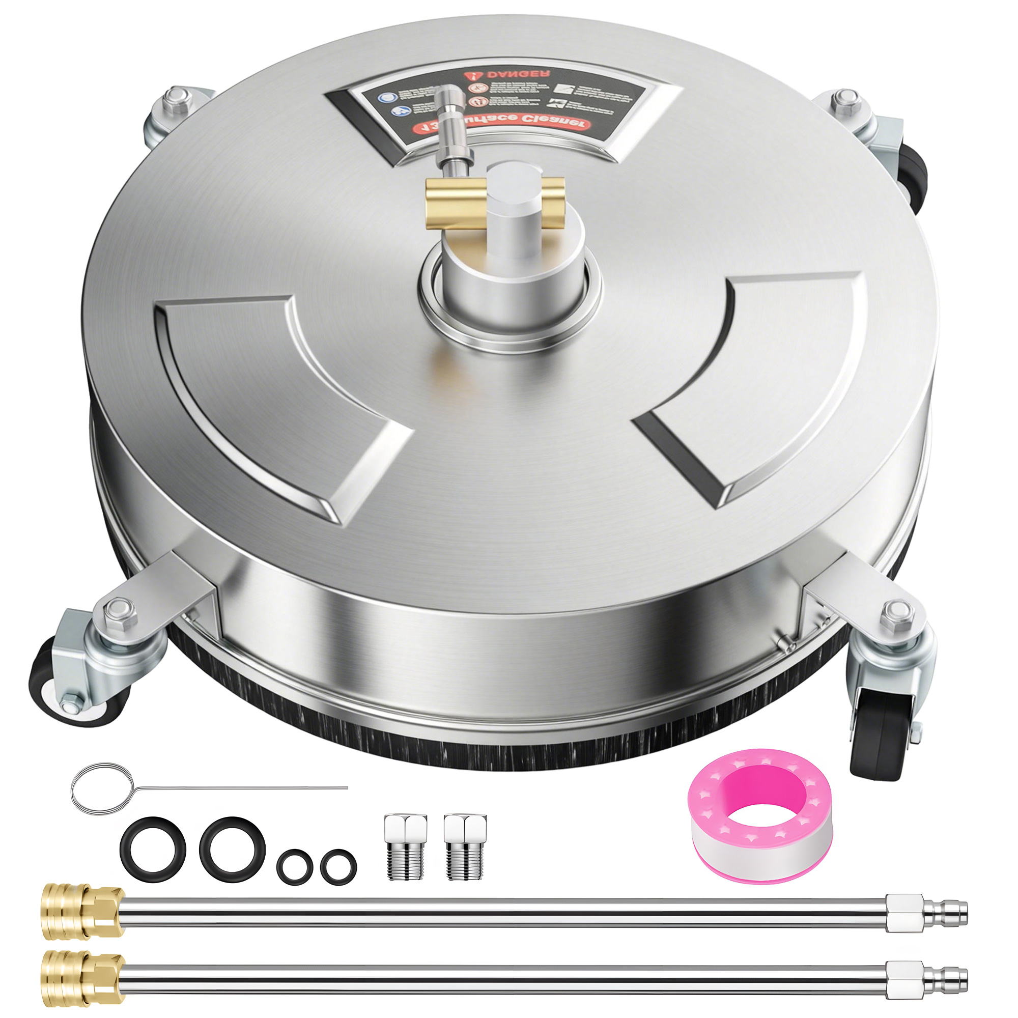 Belen Silver Stainless Steel Surface Cleaner 3600 PSI - 36cm