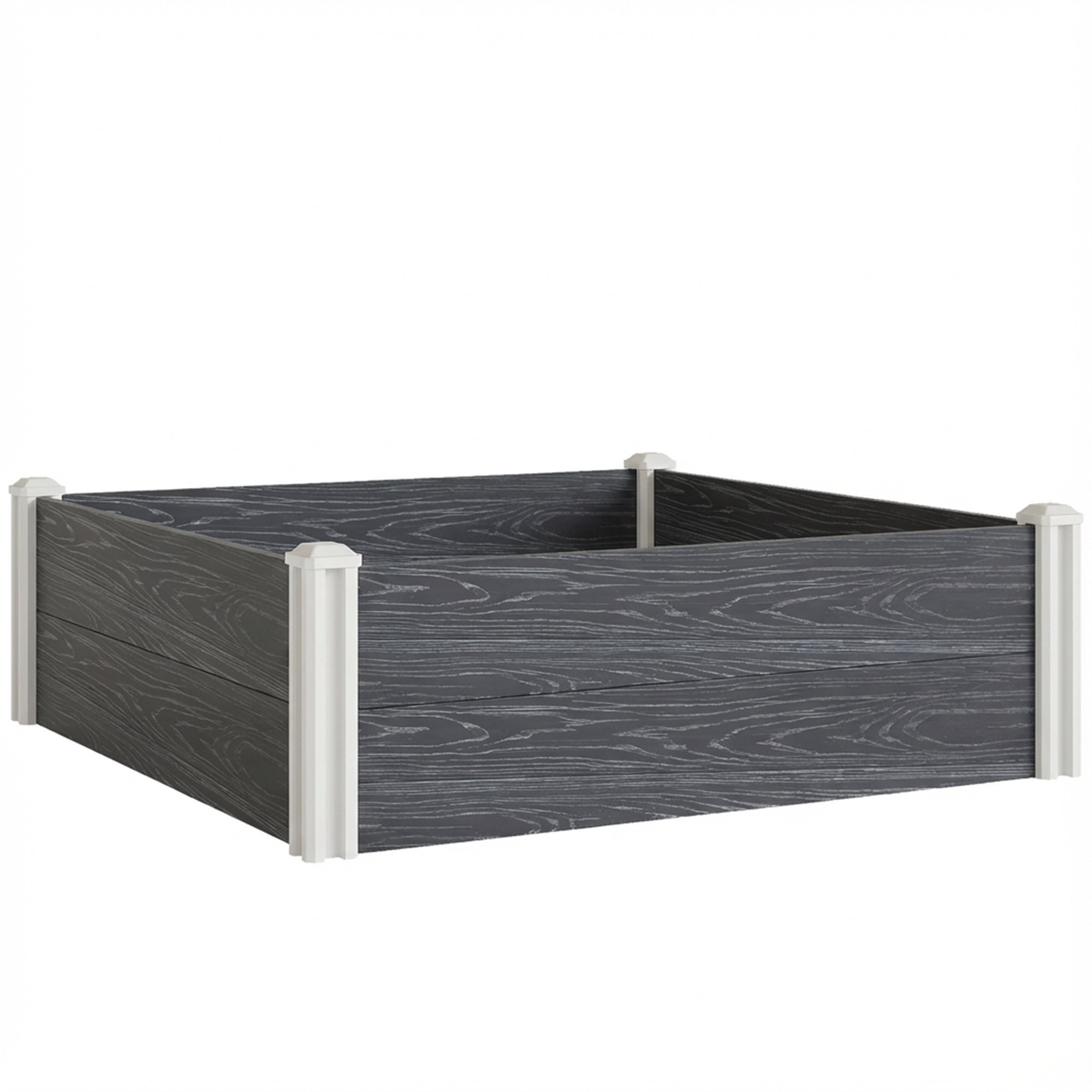 Bridene Dark Grey Vinyl Garden Bed Kit Planter - 102cm
