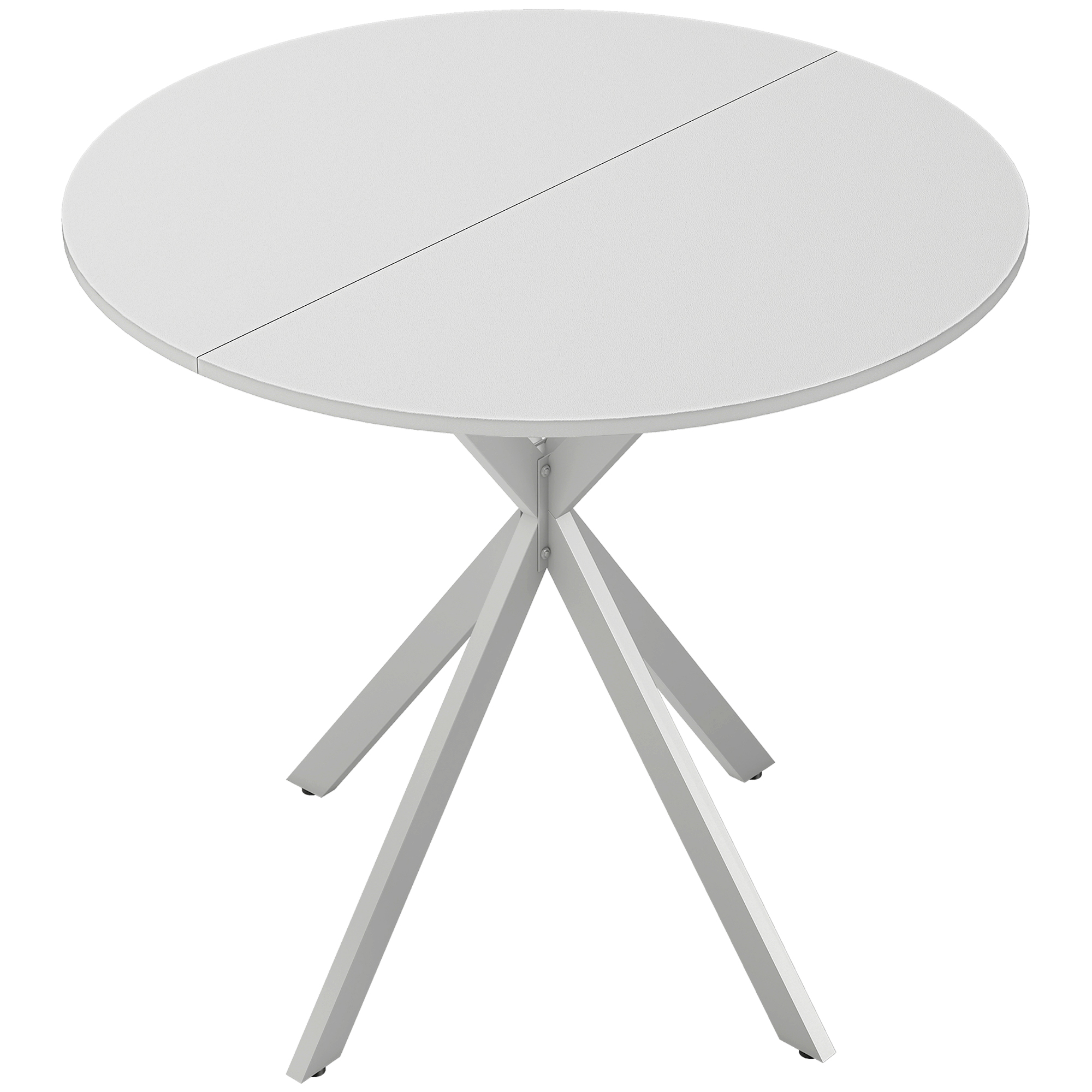 Ashthor White Dining Table - 80cm