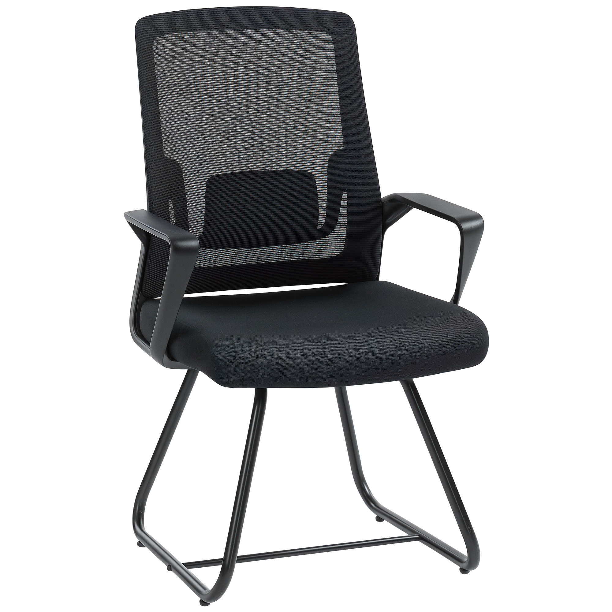 Sterign Black Steel Office Chair - 57cm