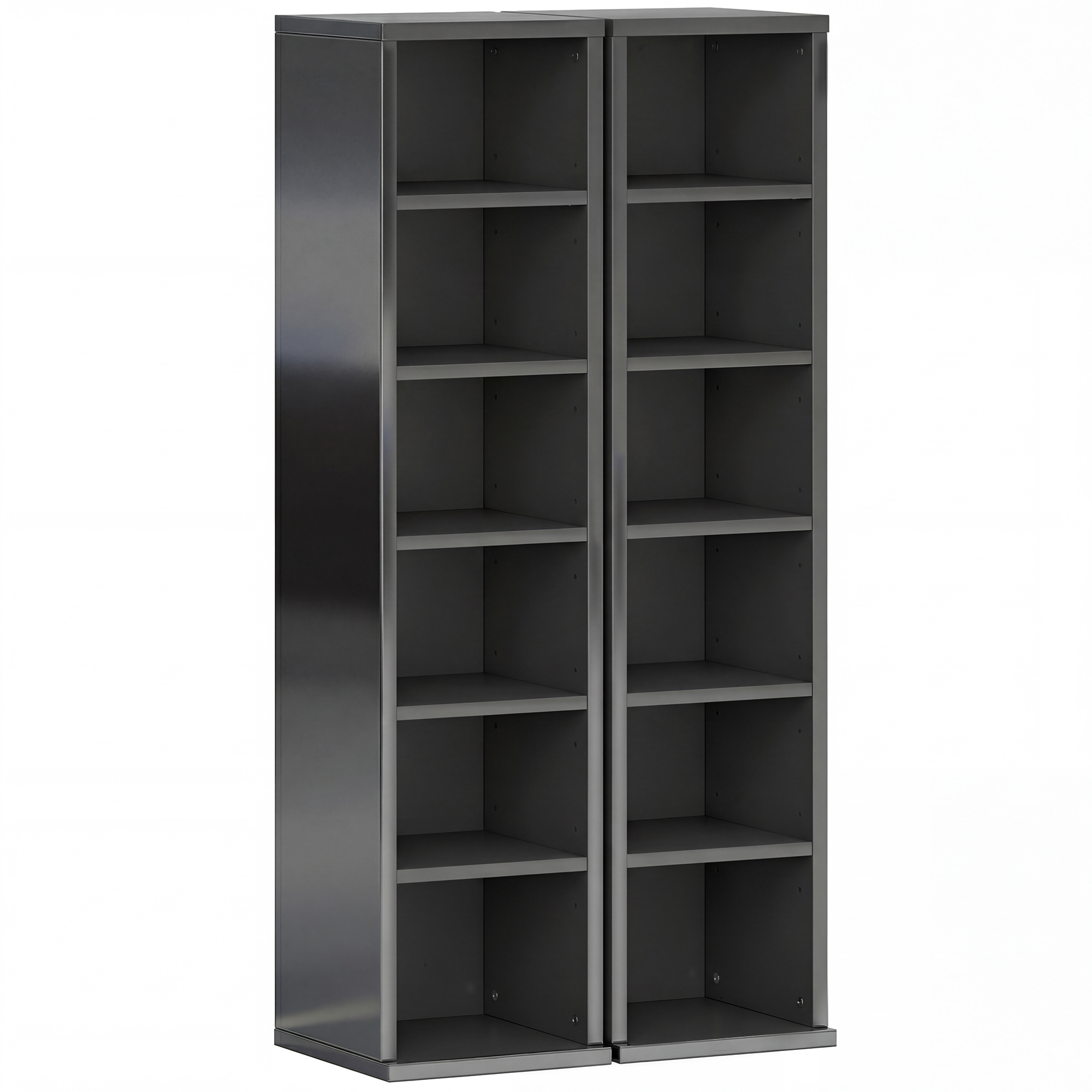 Winheir High Gloss Particle Board Bookcase Set of 2 - 21cm
