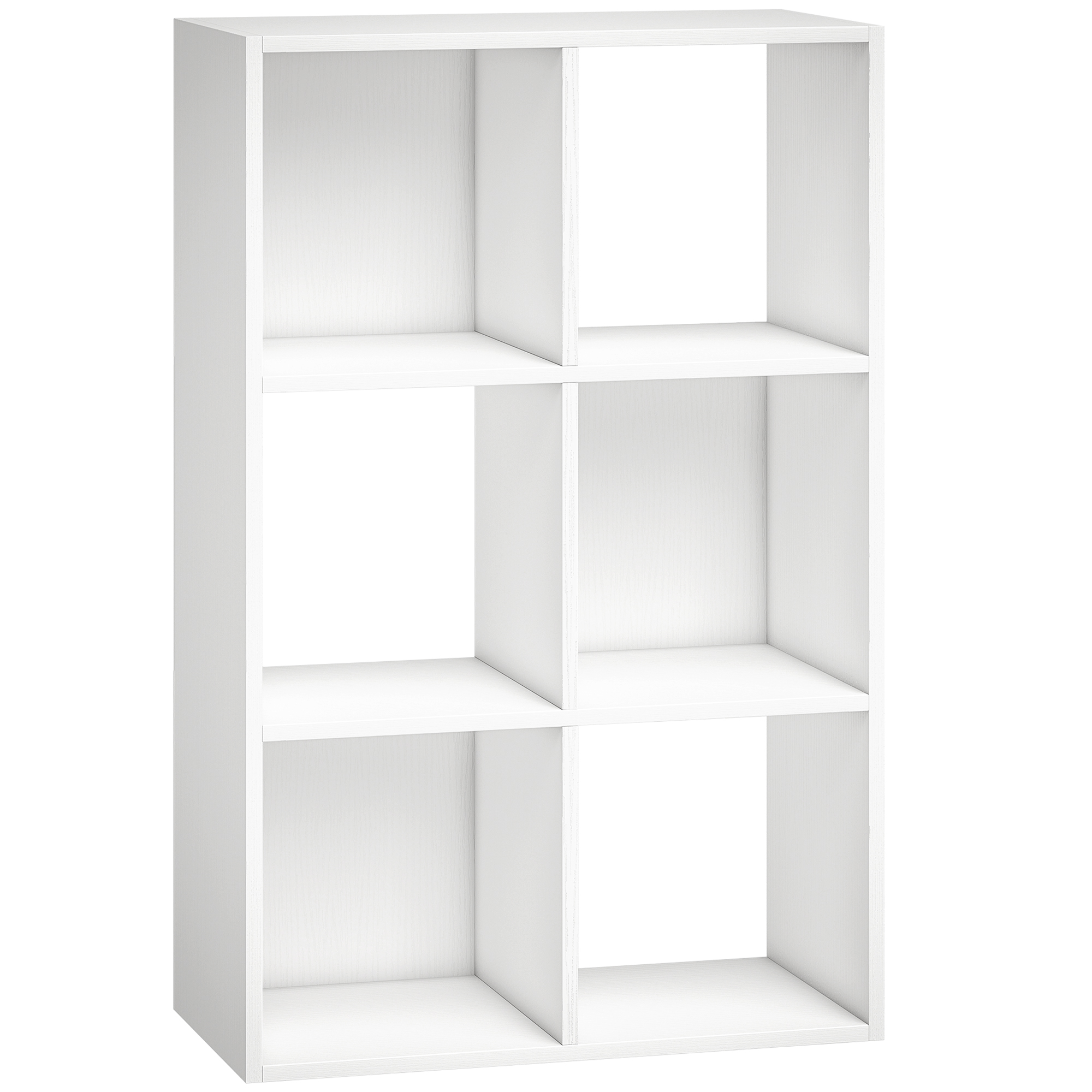 Priheir White Particle Board Bookcase - 60cm