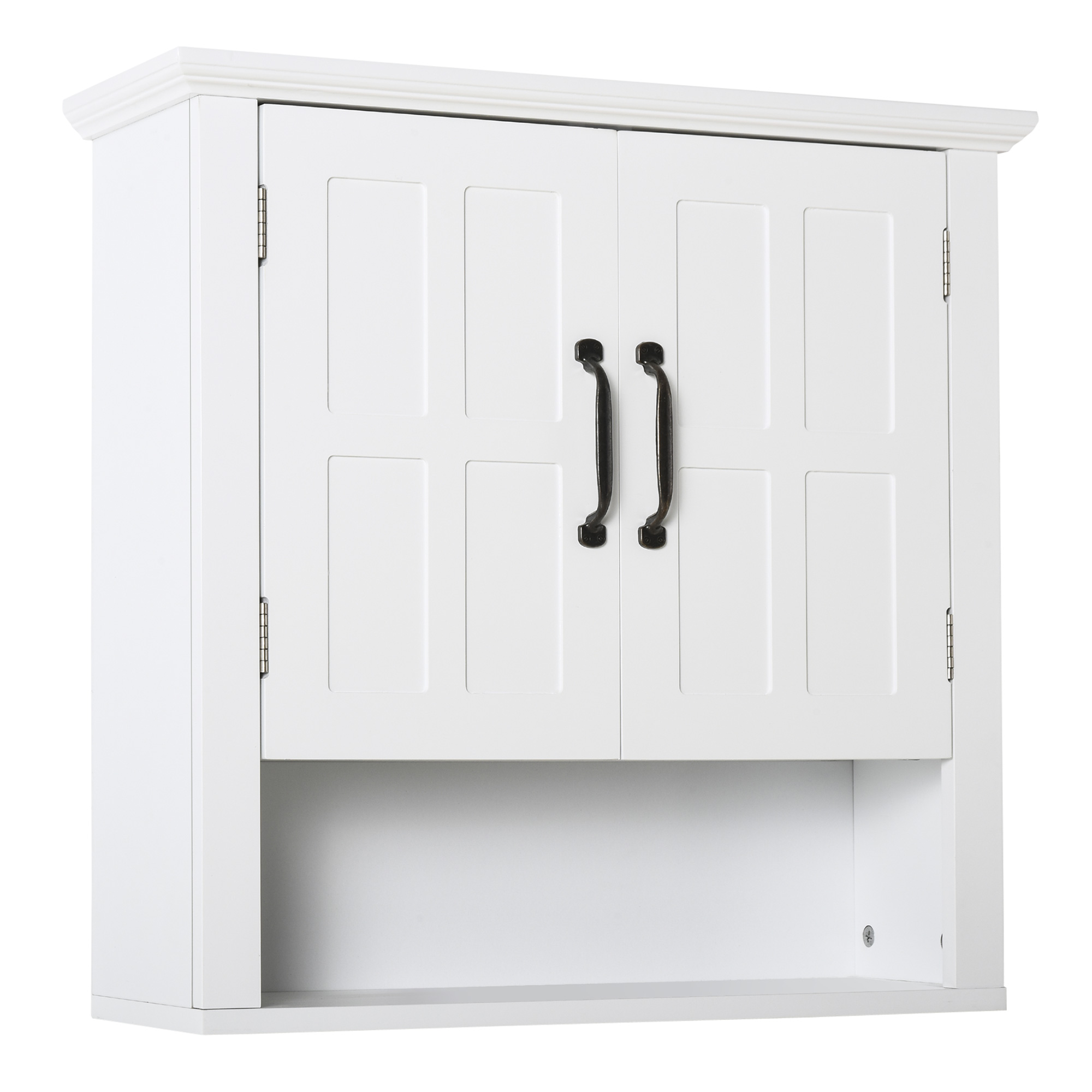 White MDF Storage Wall Medicine Cabinet - 60cm