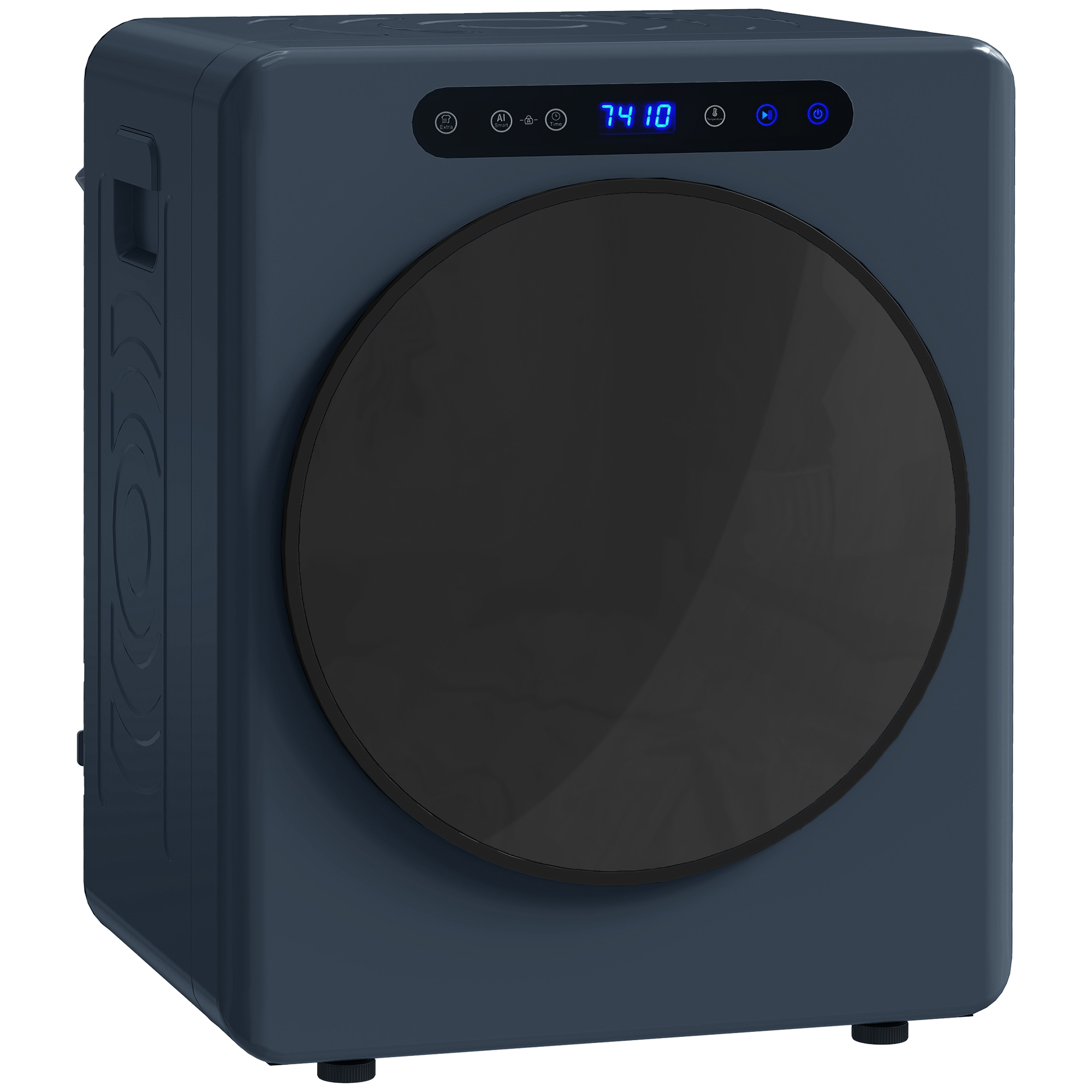 Quamoor Blue Stainless Steel Vented Tumble Dryer - 49cm