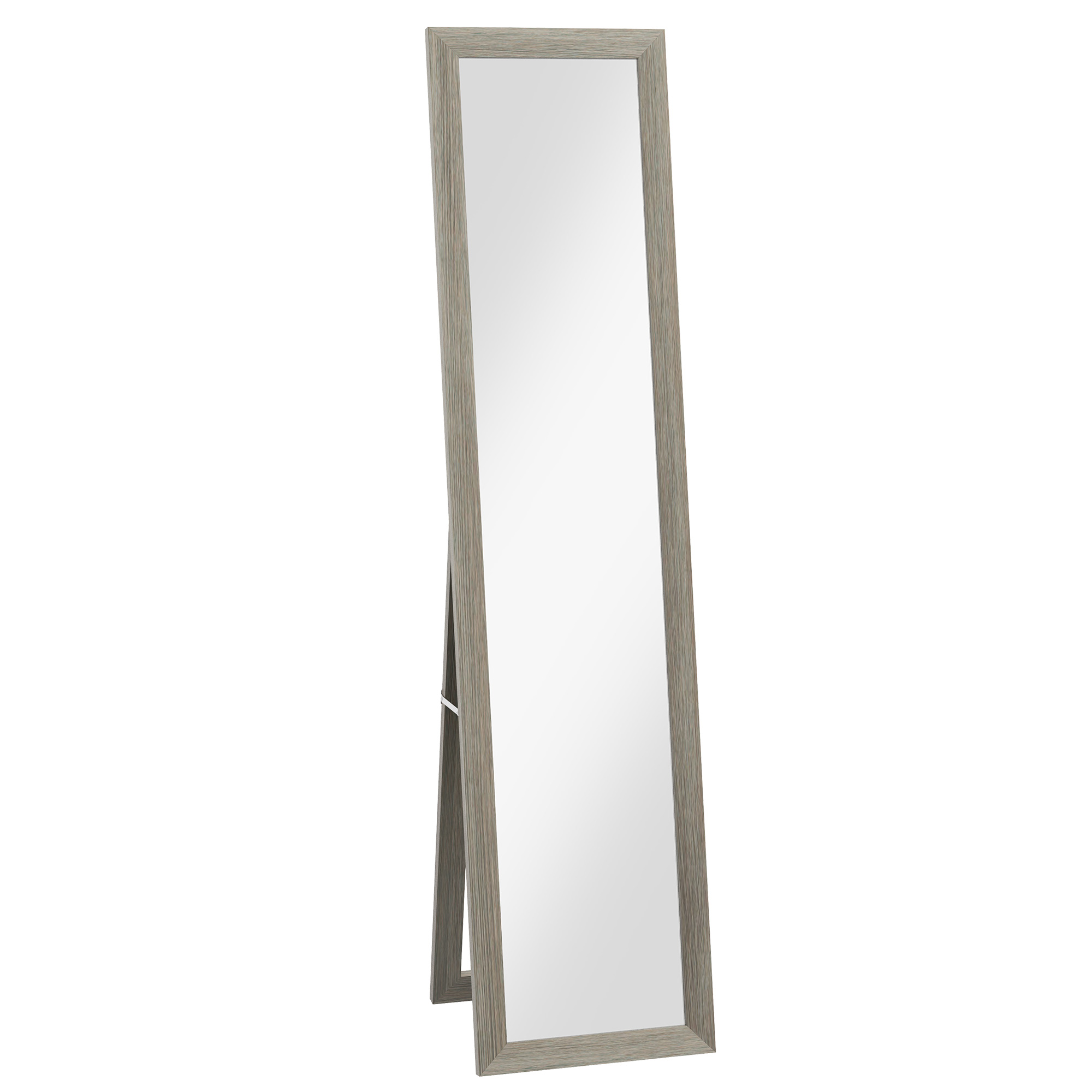 Grey Full Length Mirror - 37cm