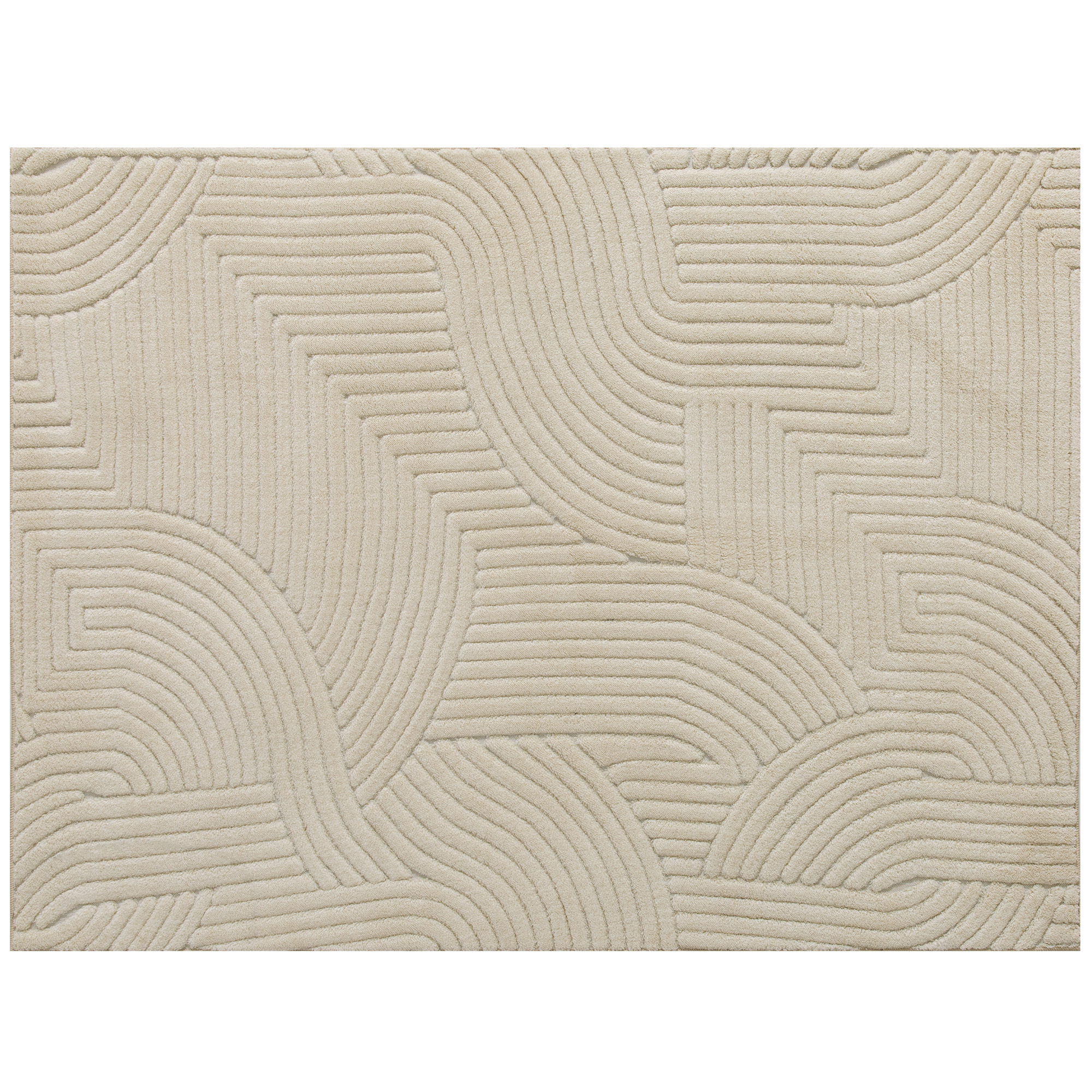 Primoor Cream Polyester Rug - 160cm