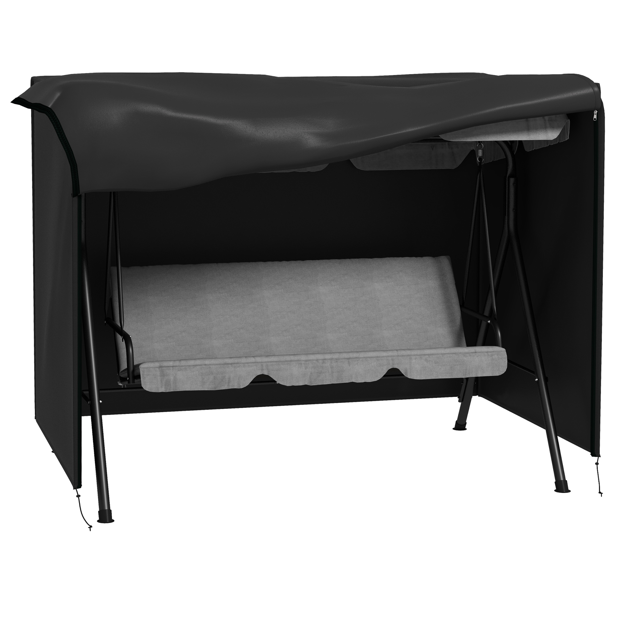 Marmore Black Fabric Swing Chair Protective Cover - 205cm