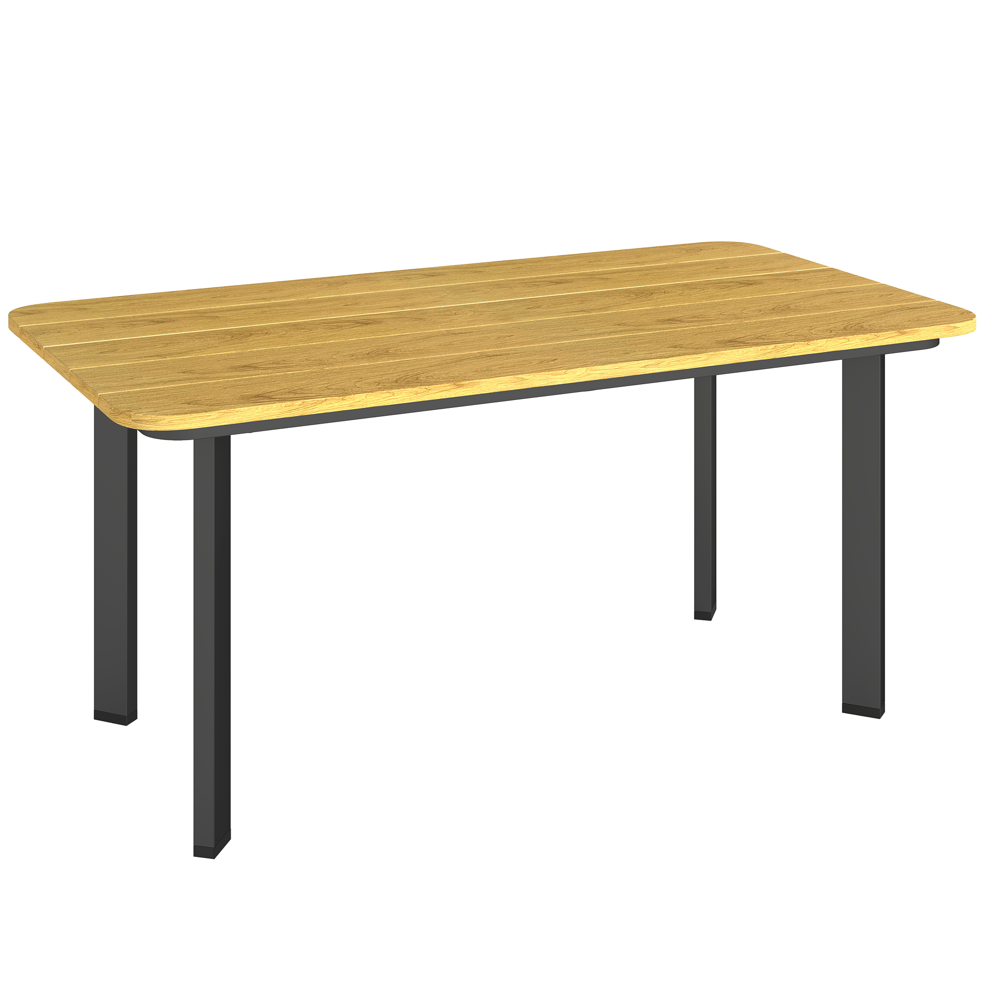 Wexwick Brown Metal Coffee Table - 49cm