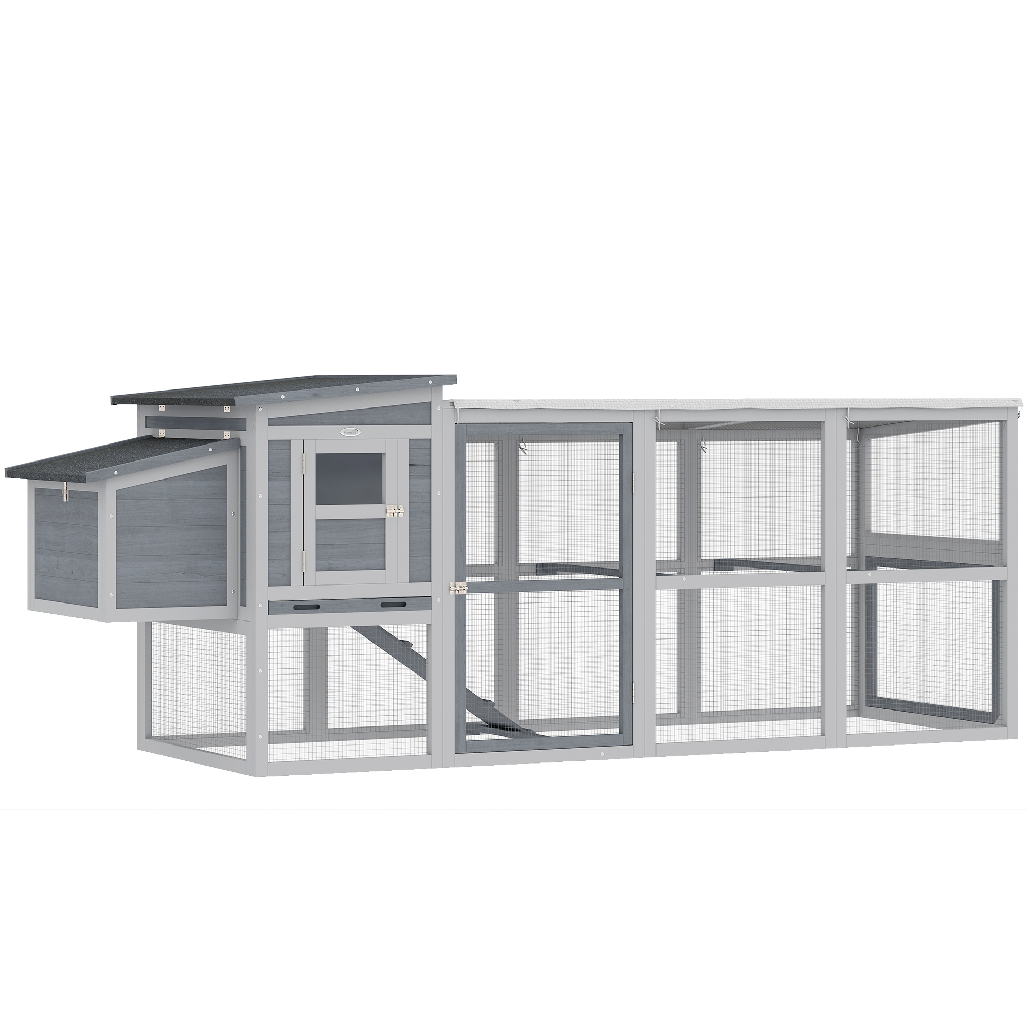 Solona Grey Metal Chicken Coop - 82cm