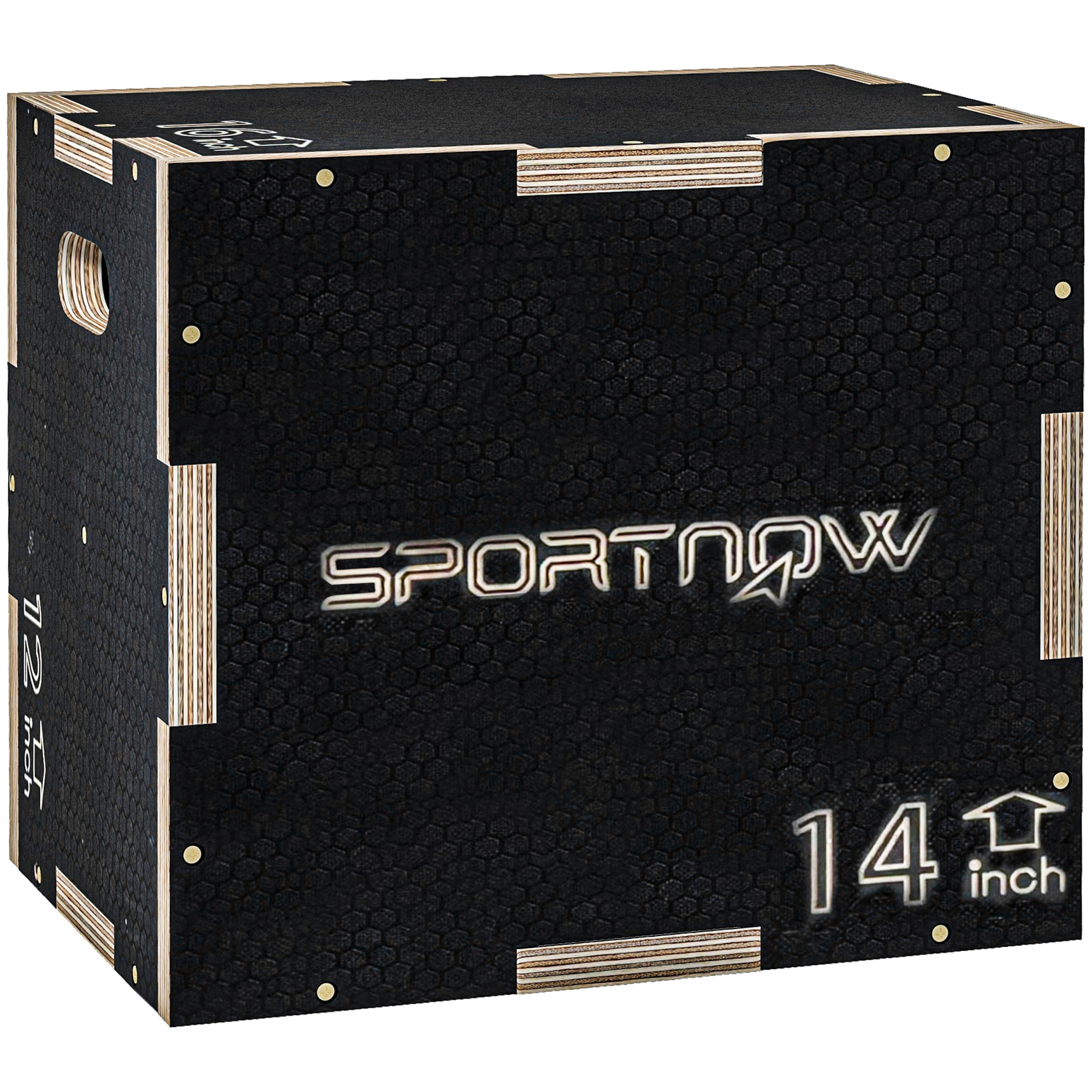 Marbury Black Wood Jump Box - 35.5cm