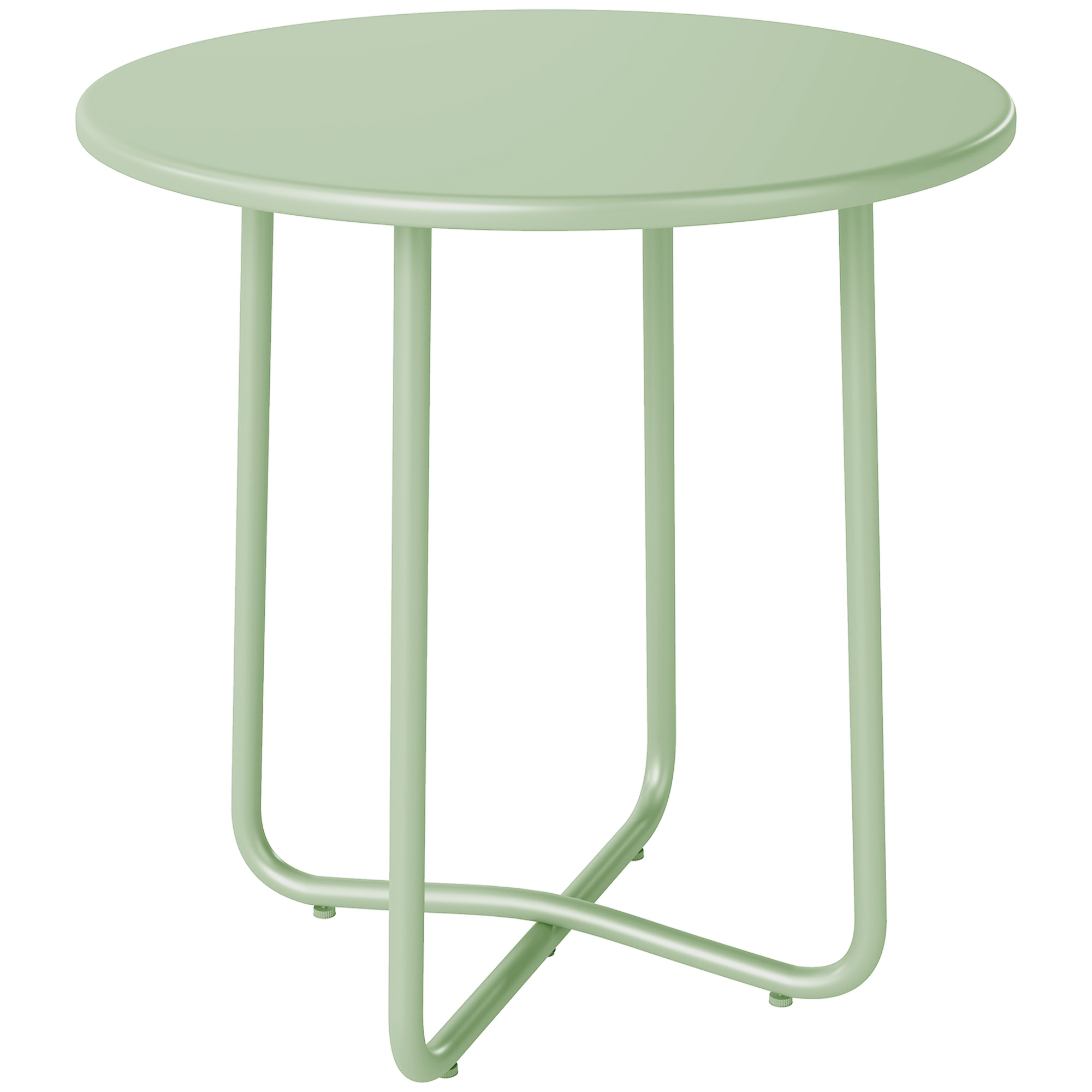 Rosshaw Green Metal Side Table - 48cm