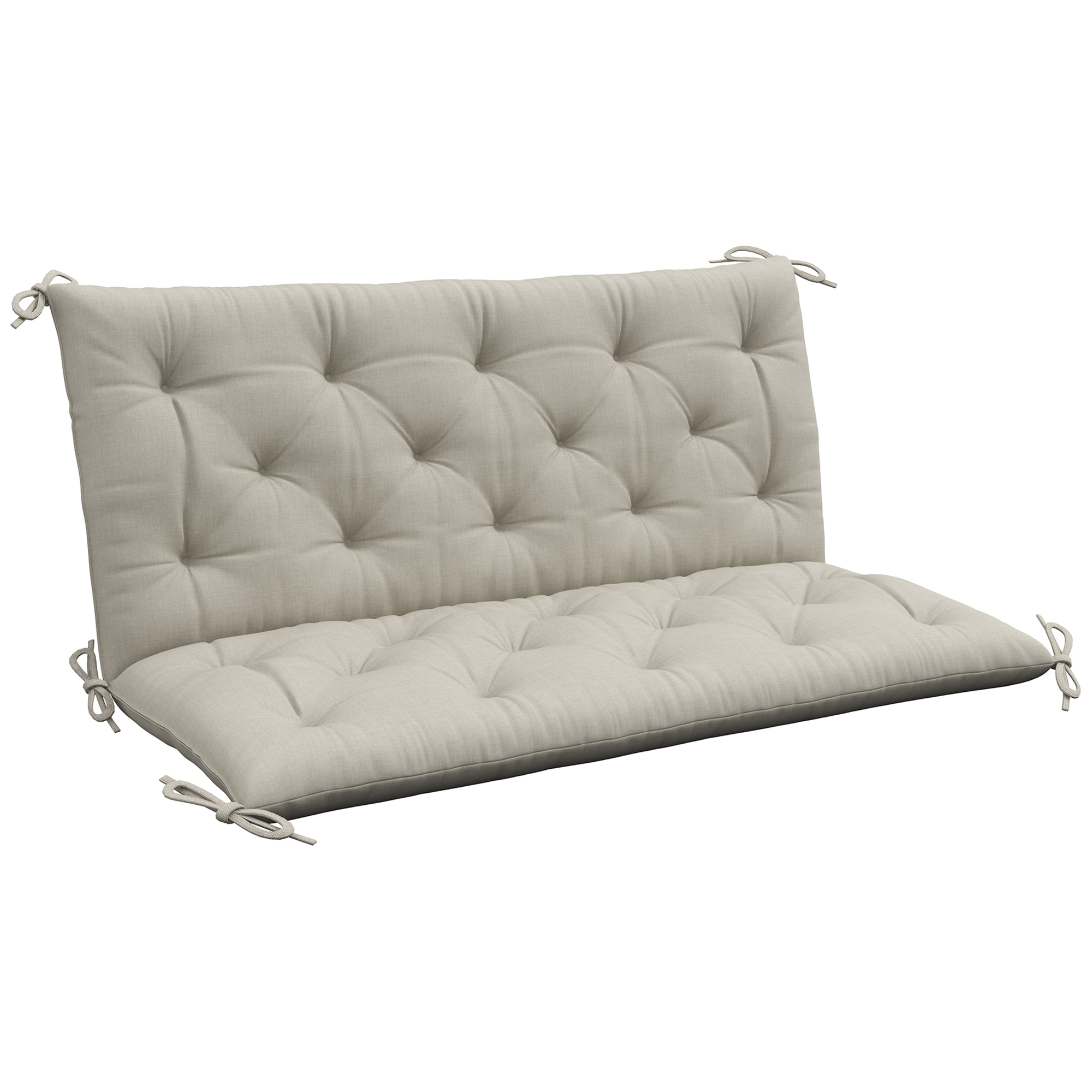 Valcote Light Grey Fabric Swing Chair Cushion - 110cm