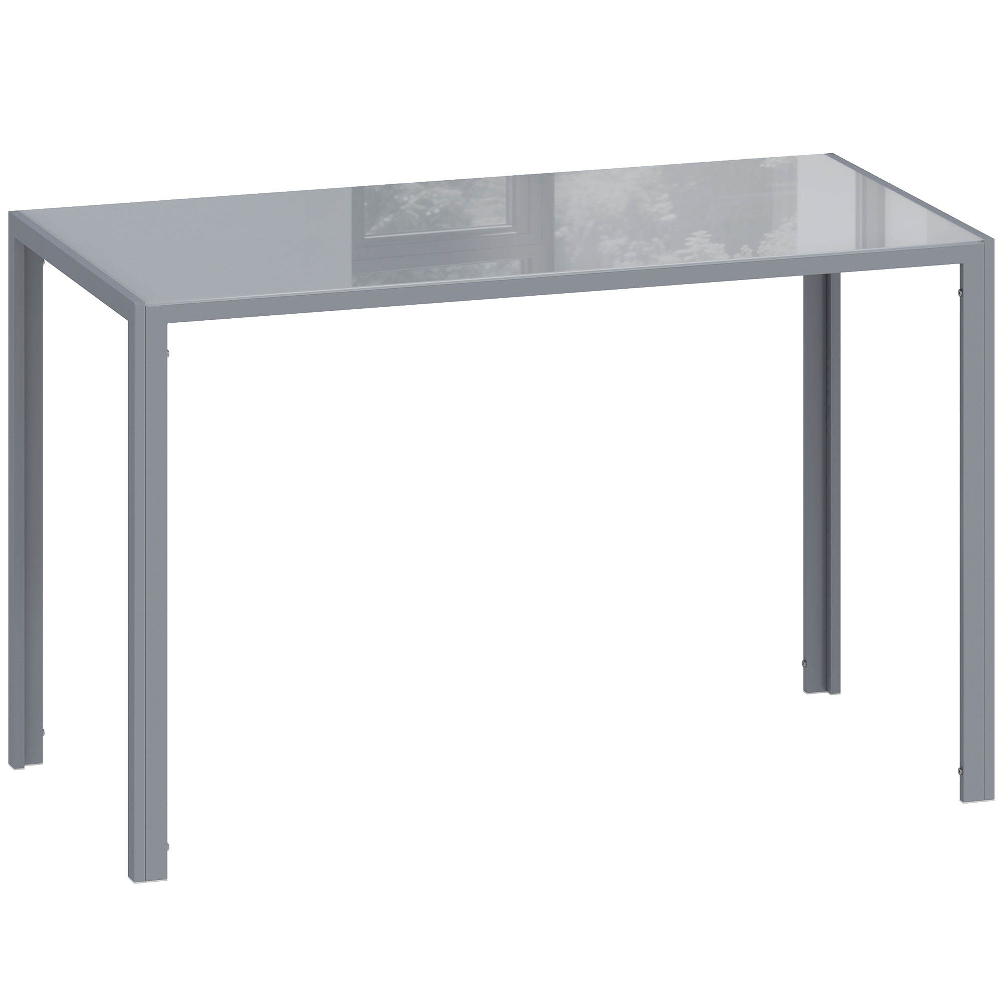 Stashaw Grey Tempered Glass Dining Table - 60cm