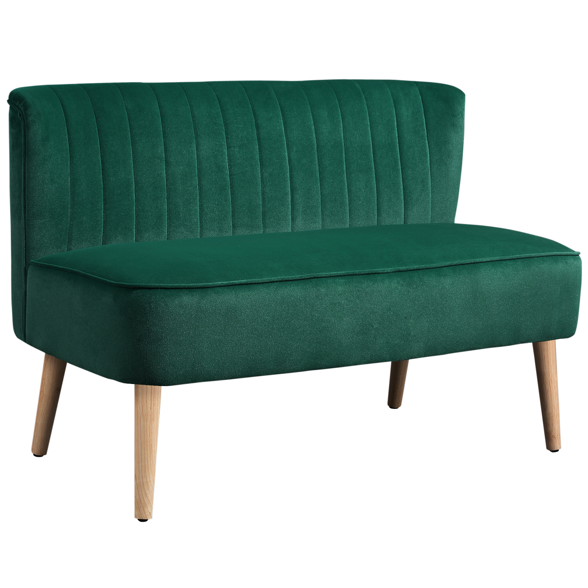 Rosmont Velvet 2 Seater Sofa - Dark Green