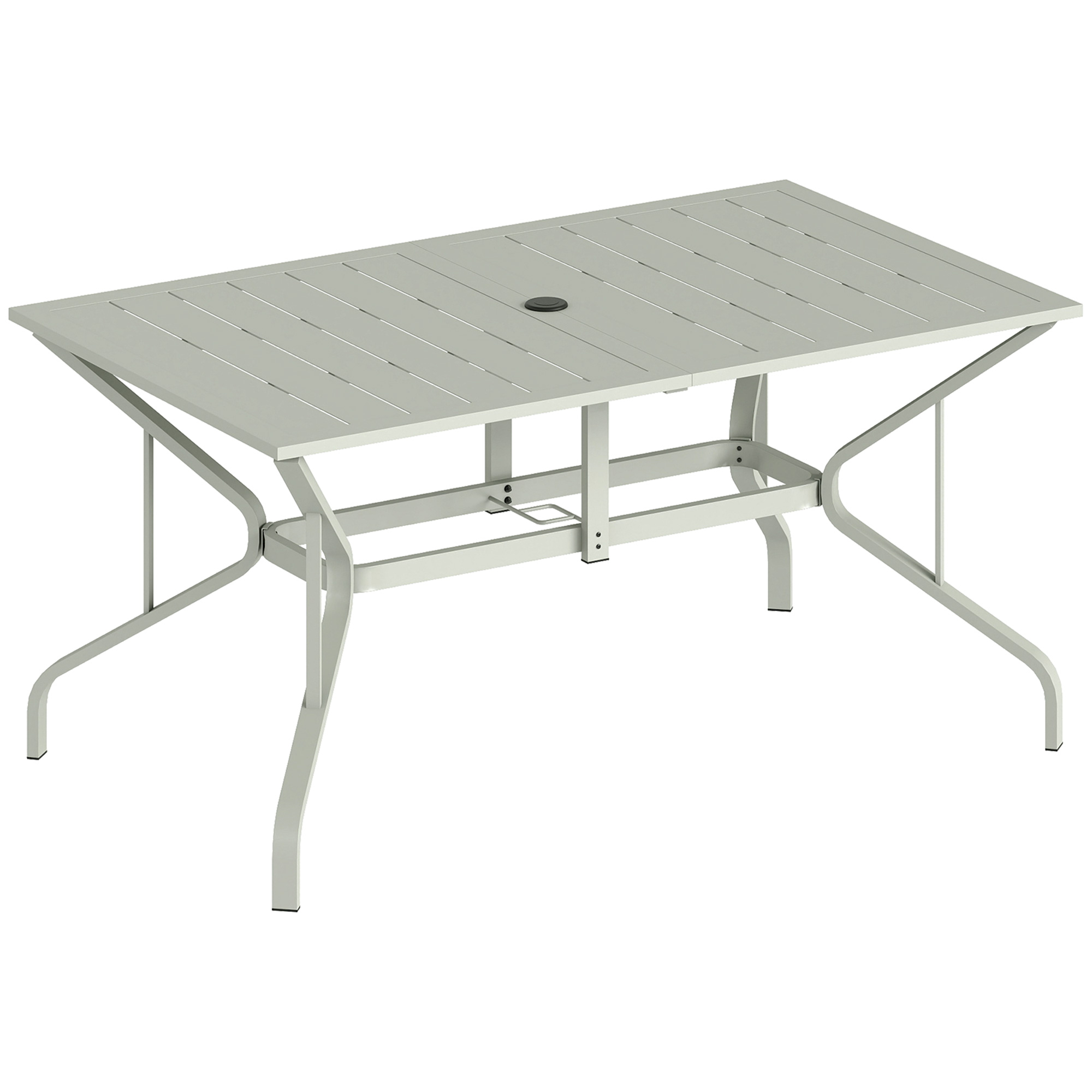 Oakcarr Light Grey Steel Dining Table - 90cm