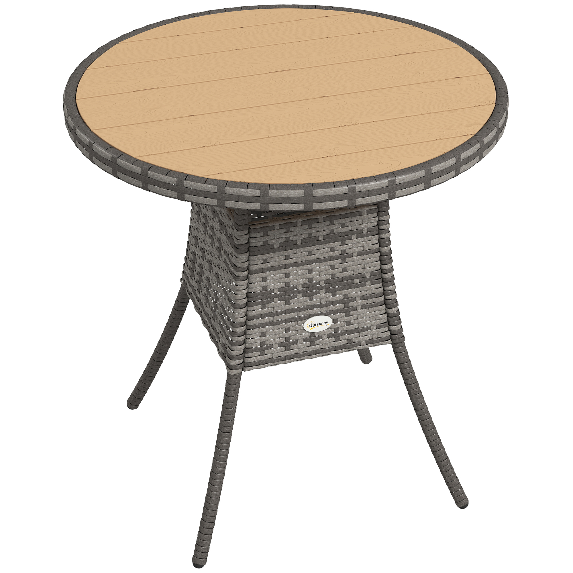Marton Natural PE Rattan Garden Table - 70cm