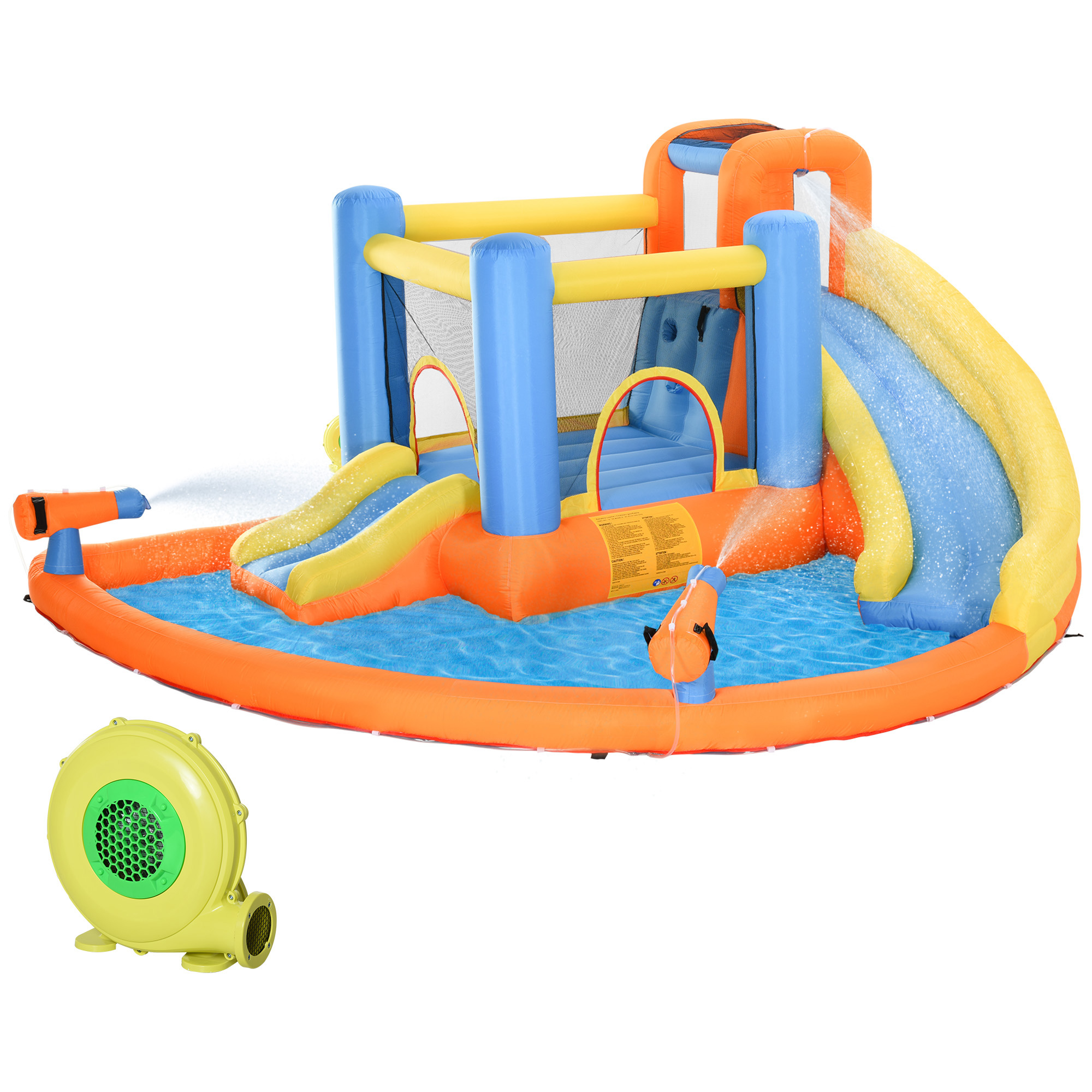 Eldora Multi-colour Fabric Bouncy Castle for Kids - 360cm