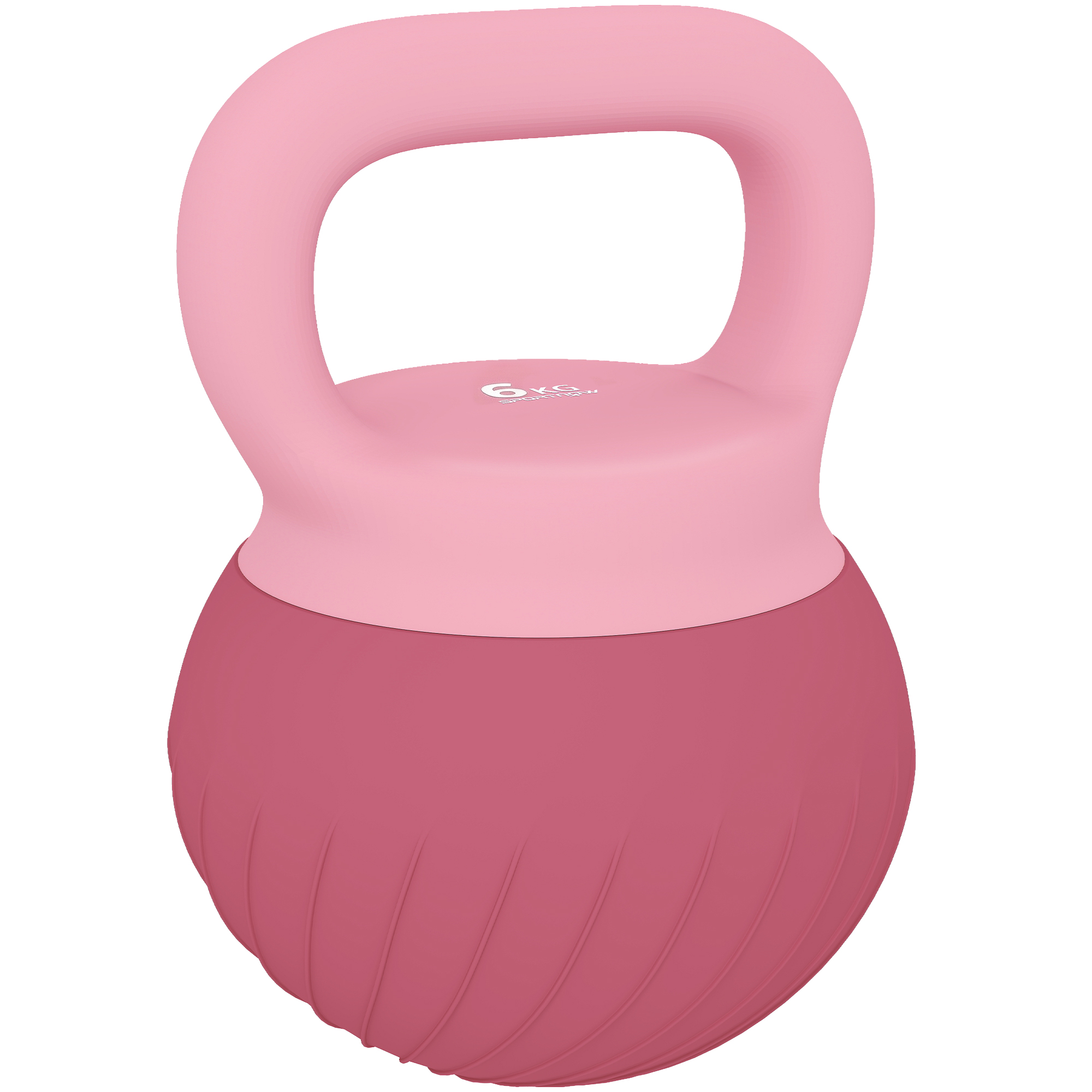 Cammore Pink Plastic Home Gym Soft Kettlebell 6kg - 20cm