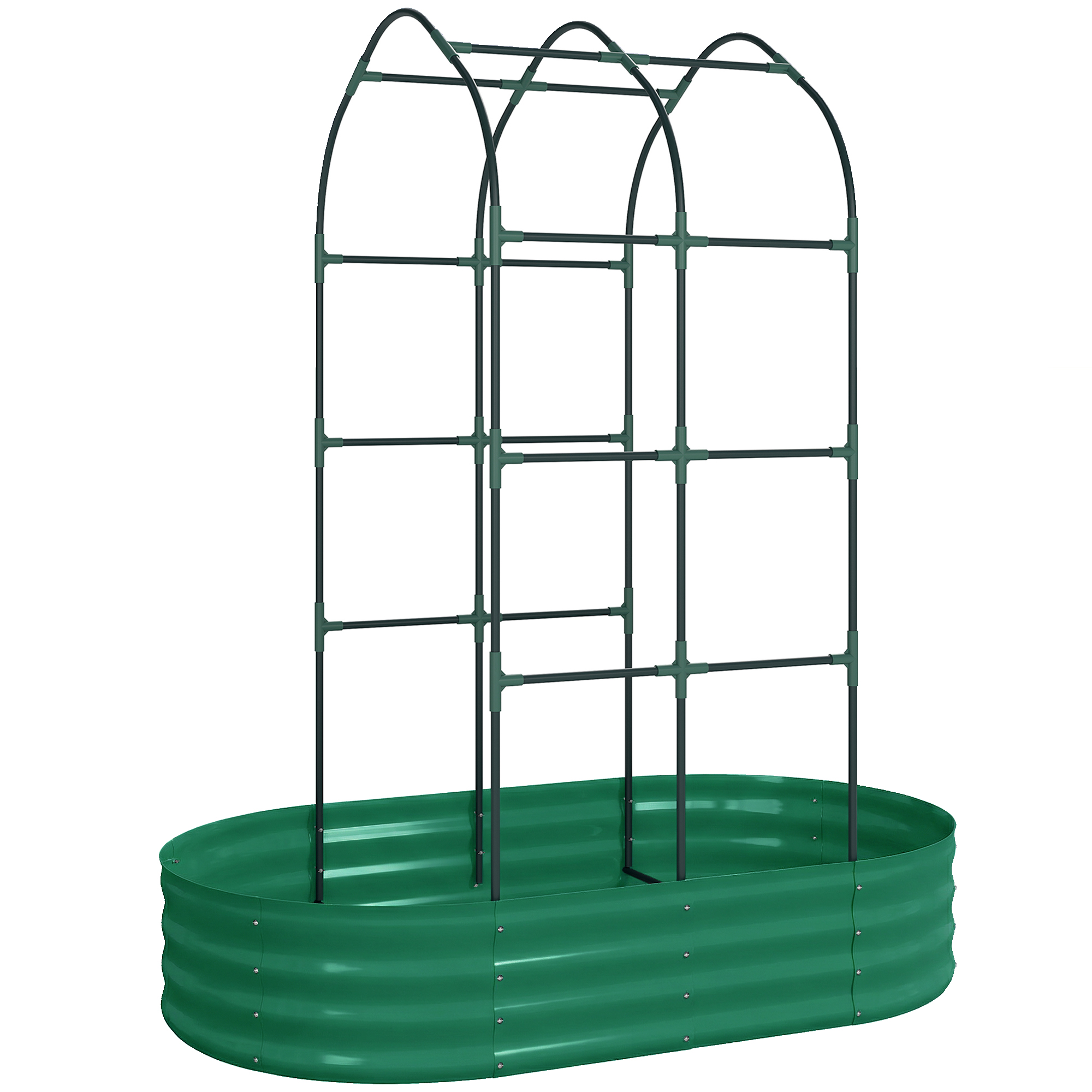Elmheir Green Metal Planter - 90cm