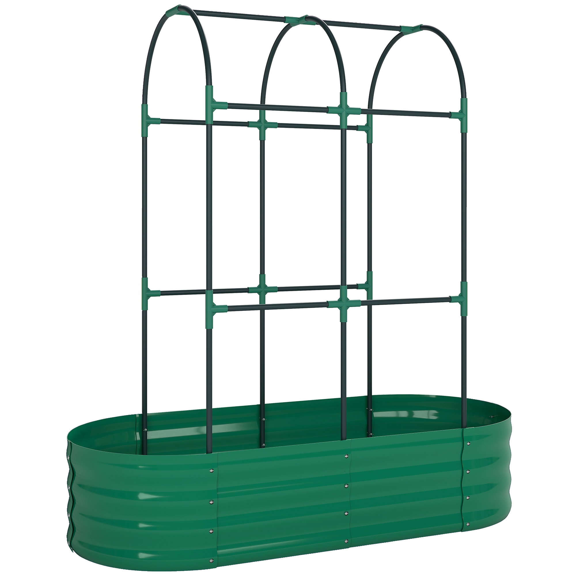 Elmheir Green Metal Planter - 60cm
