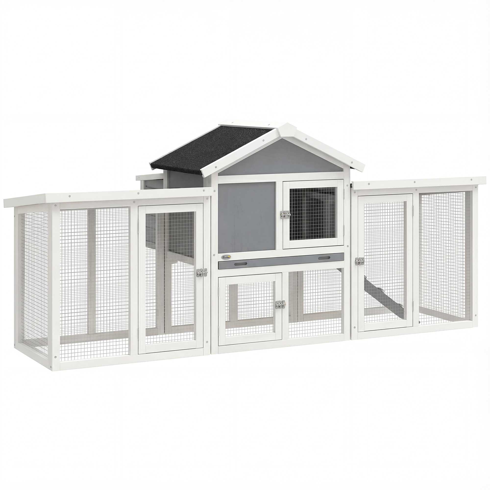 Glywood Grey Fir Wood Chicken Coop - 85cm